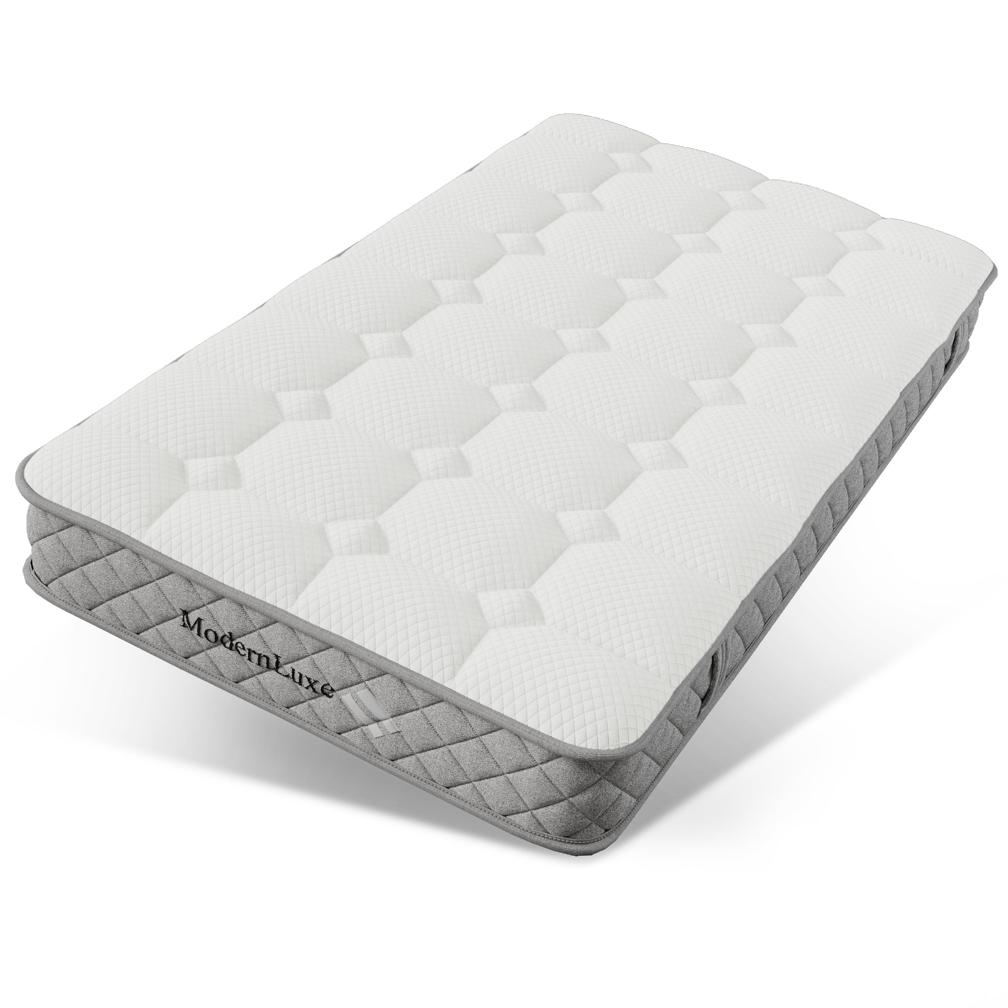 Logidon gestoffeerd bed 90x200 beige USB Type C oplaadfunctie 4 lades
