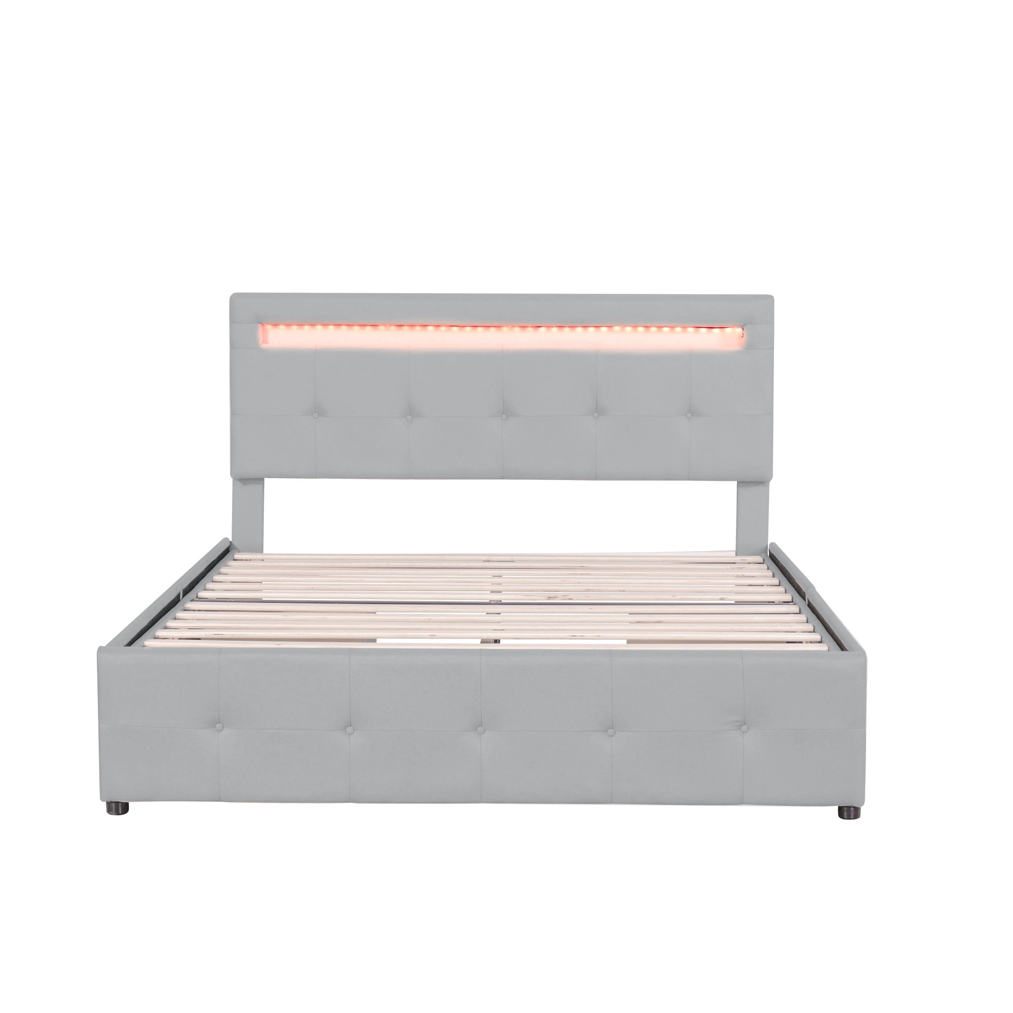 Logidon gestoffeerd bed 140x200 cm met LED hoofdbord en bedkast