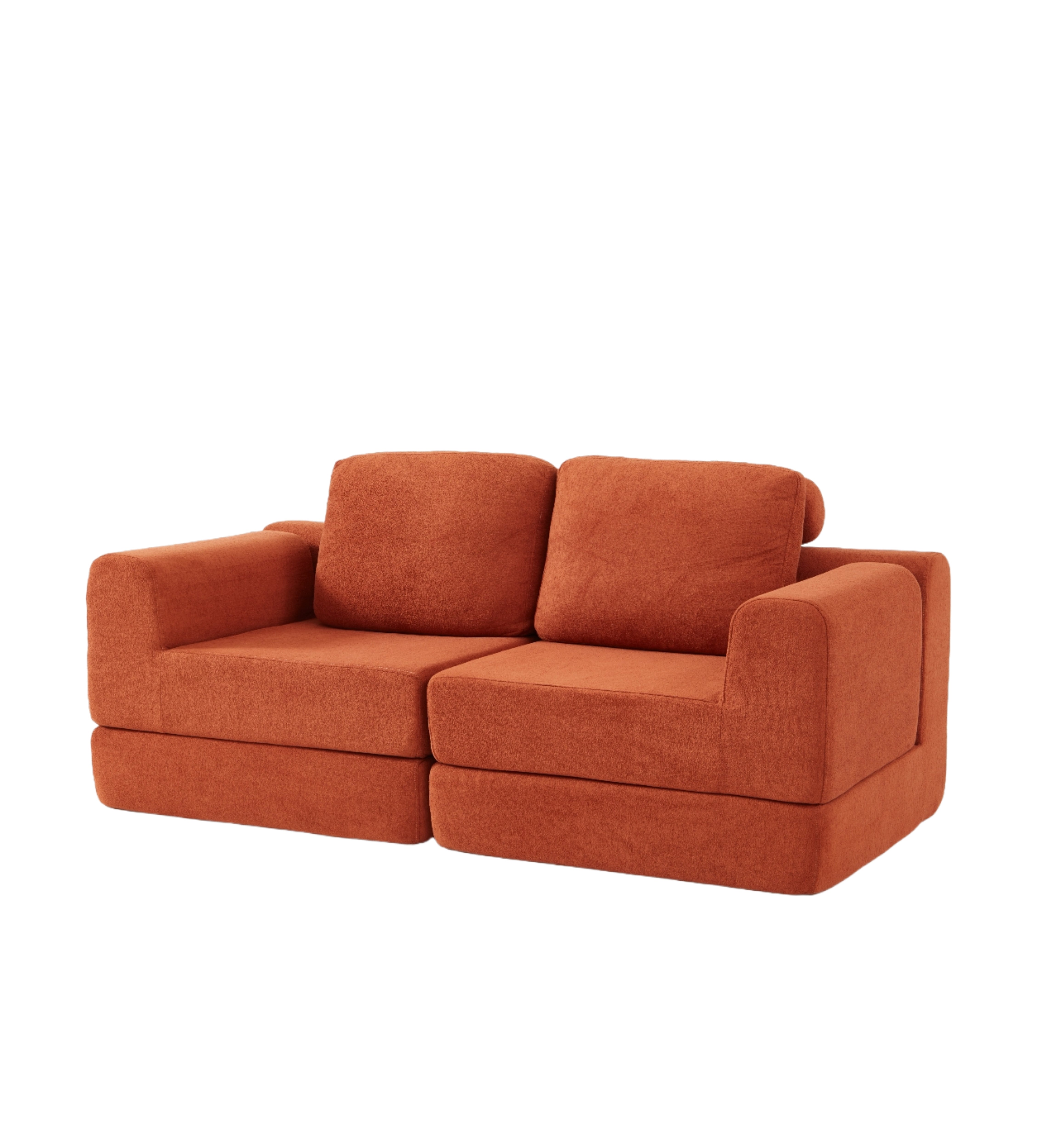 Logidon Oranje slaapbank 140 x 81 cm memory foam rugsteun