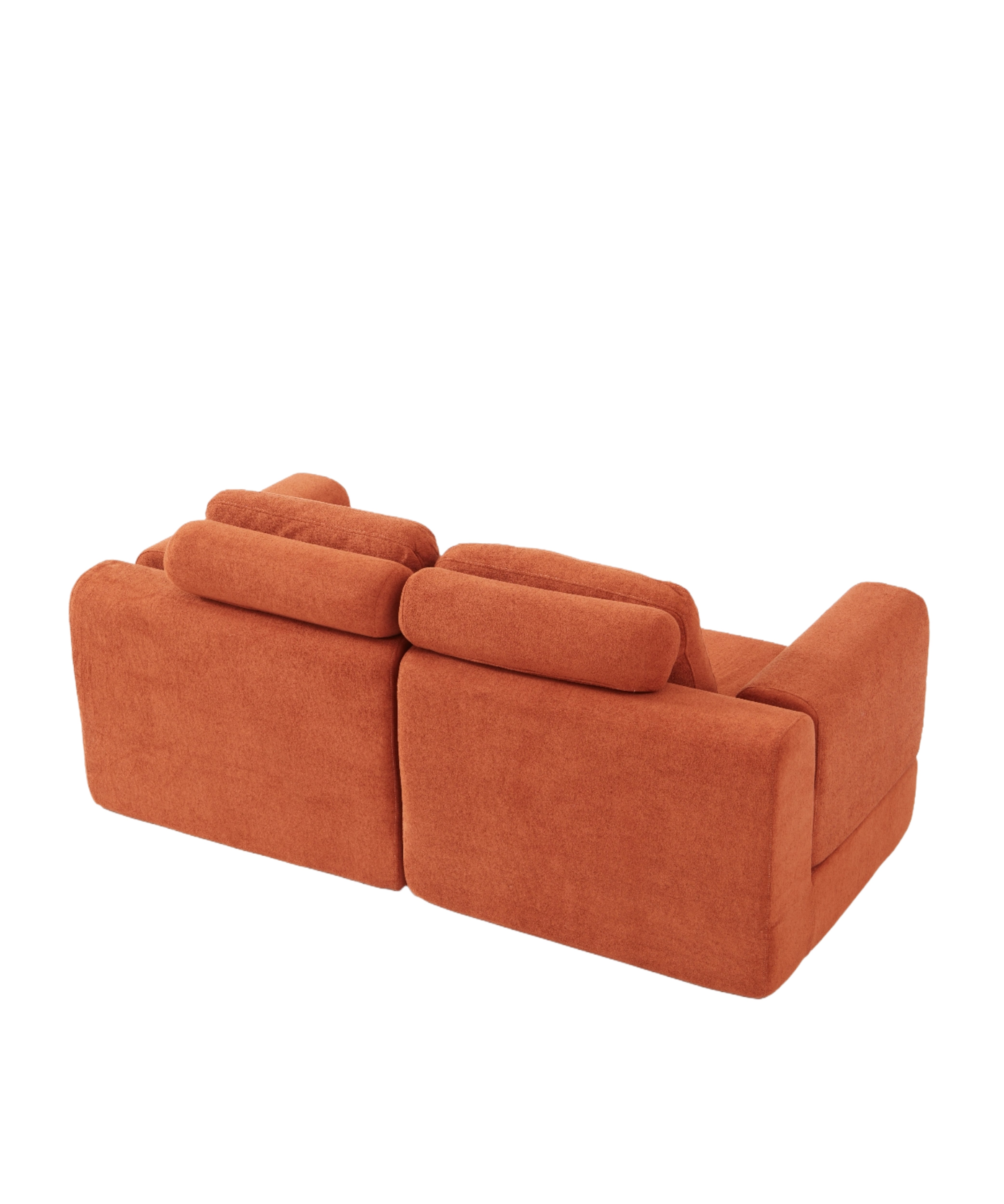 Logidon Oranje slaapbank 140 x 81 cm memory foam rugsteun