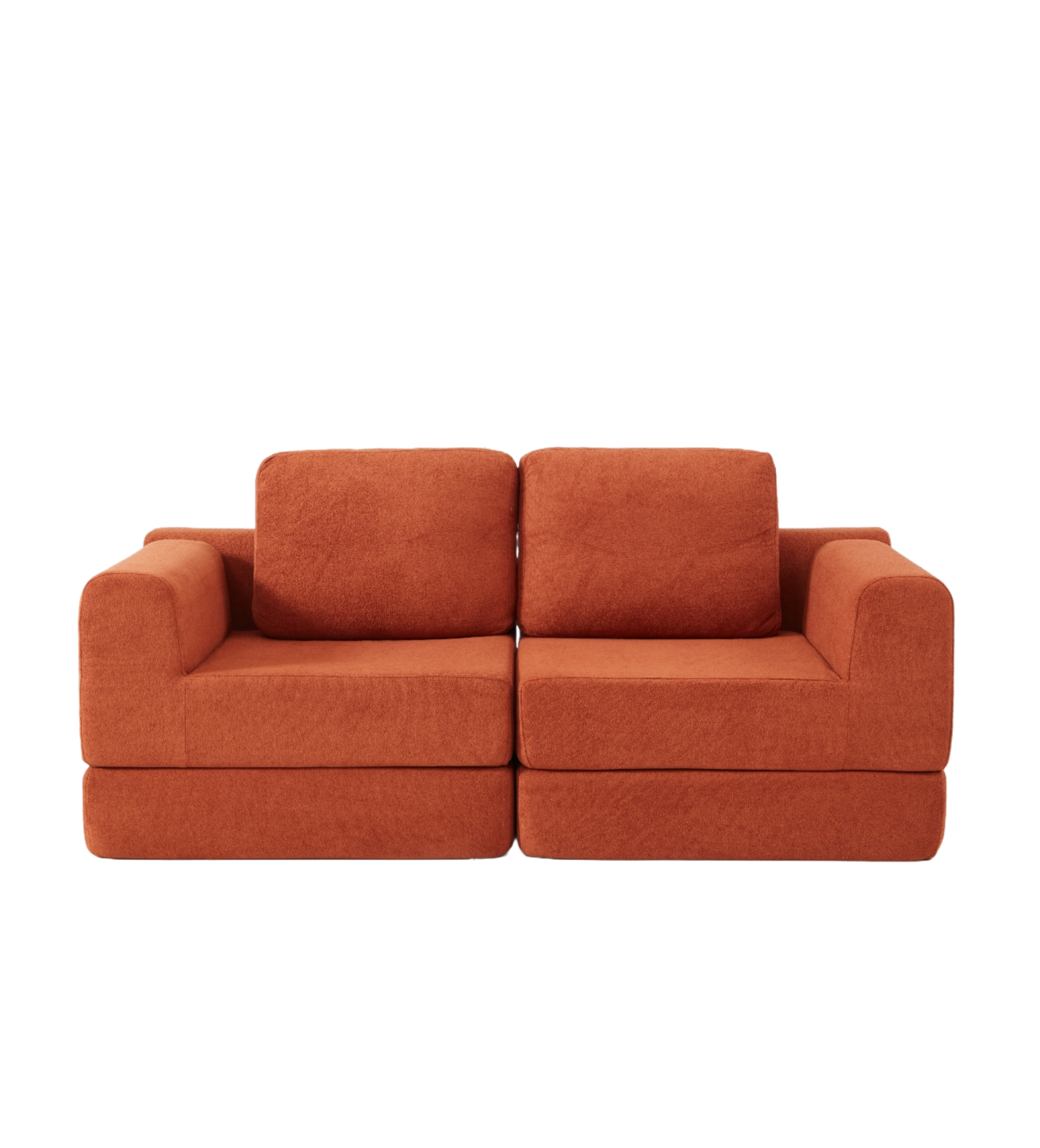 Logidon Oranje slaapbank 140 x 81 cm memory foam rugsteun
