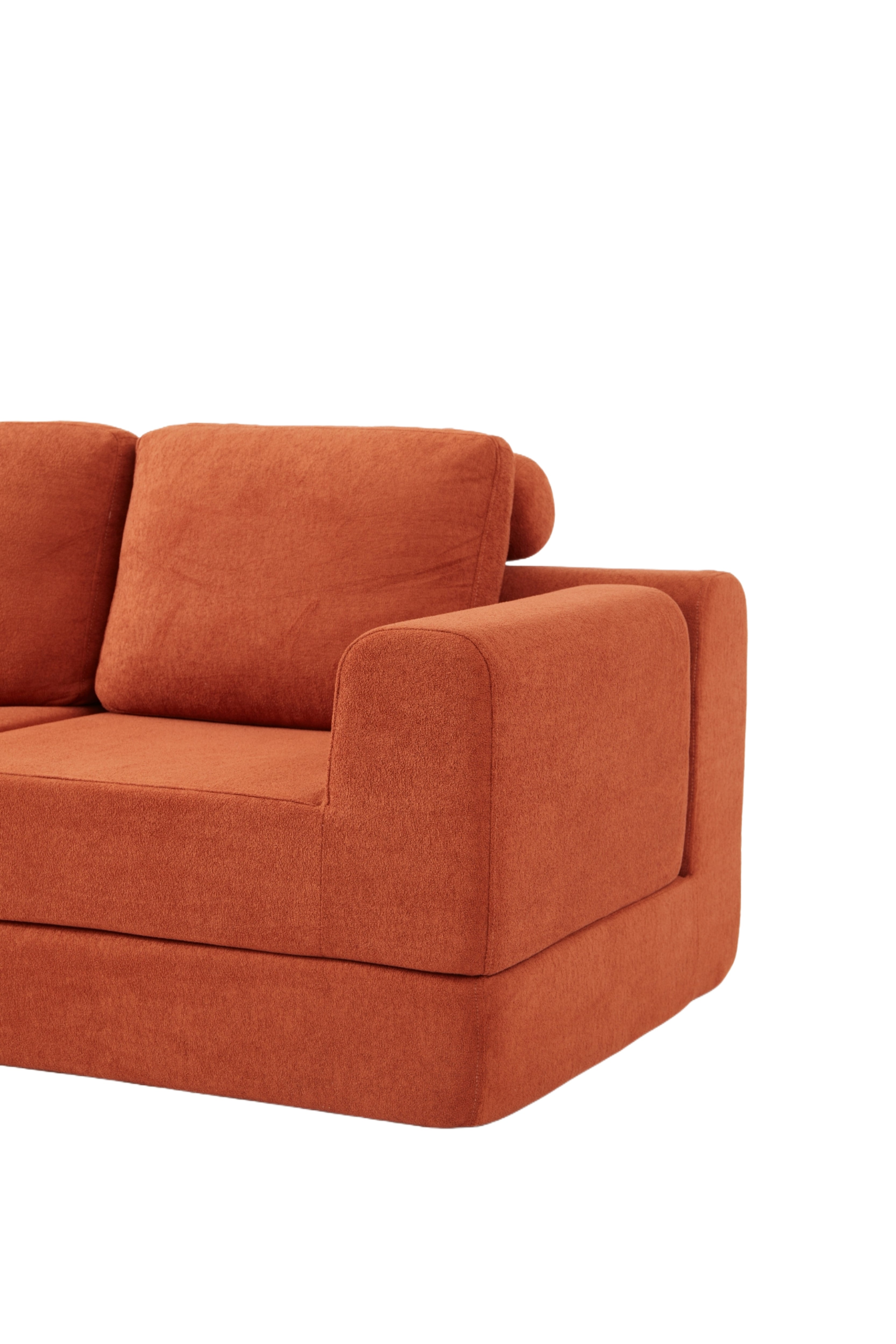 Logidon Oranje slaapbank 140 x 81 cm memory foam rugsteun