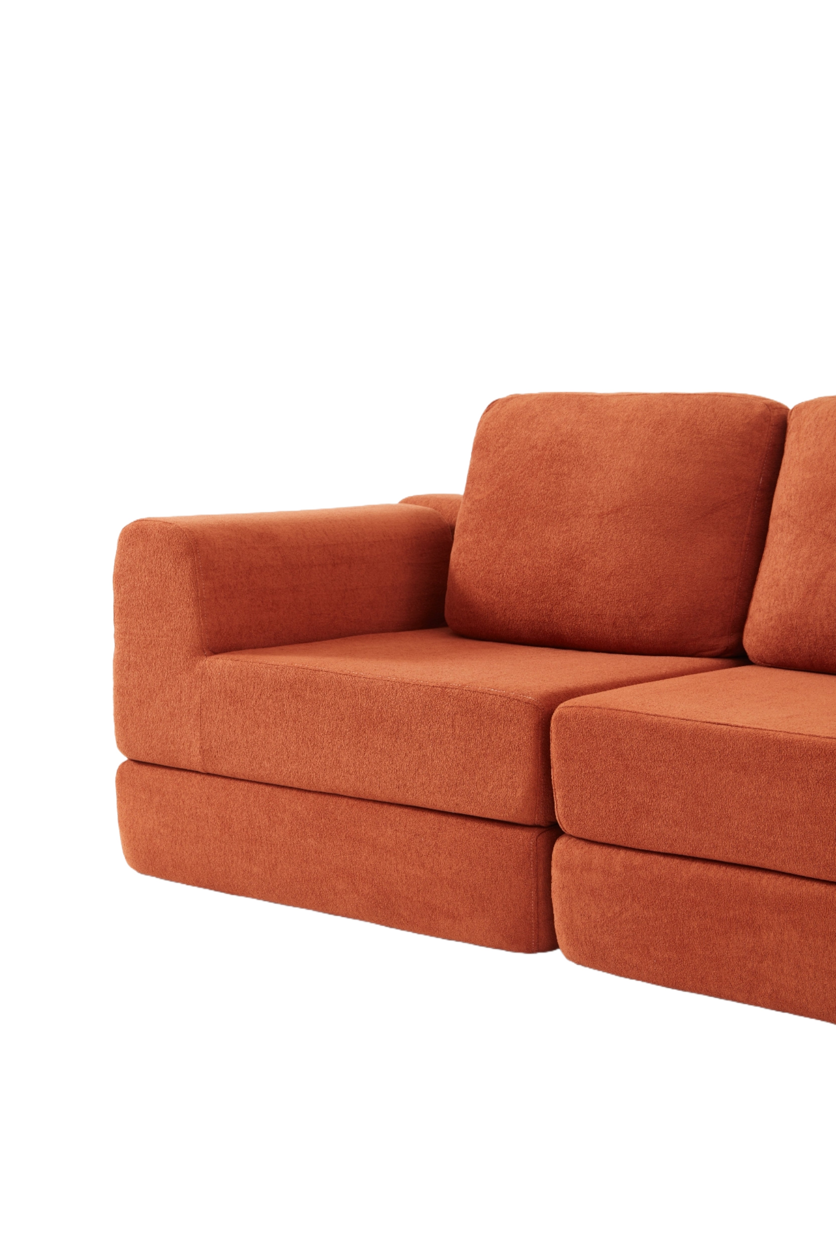 Logidon Oranje slaapbank 140 x 81 cm memory foam rugsteun