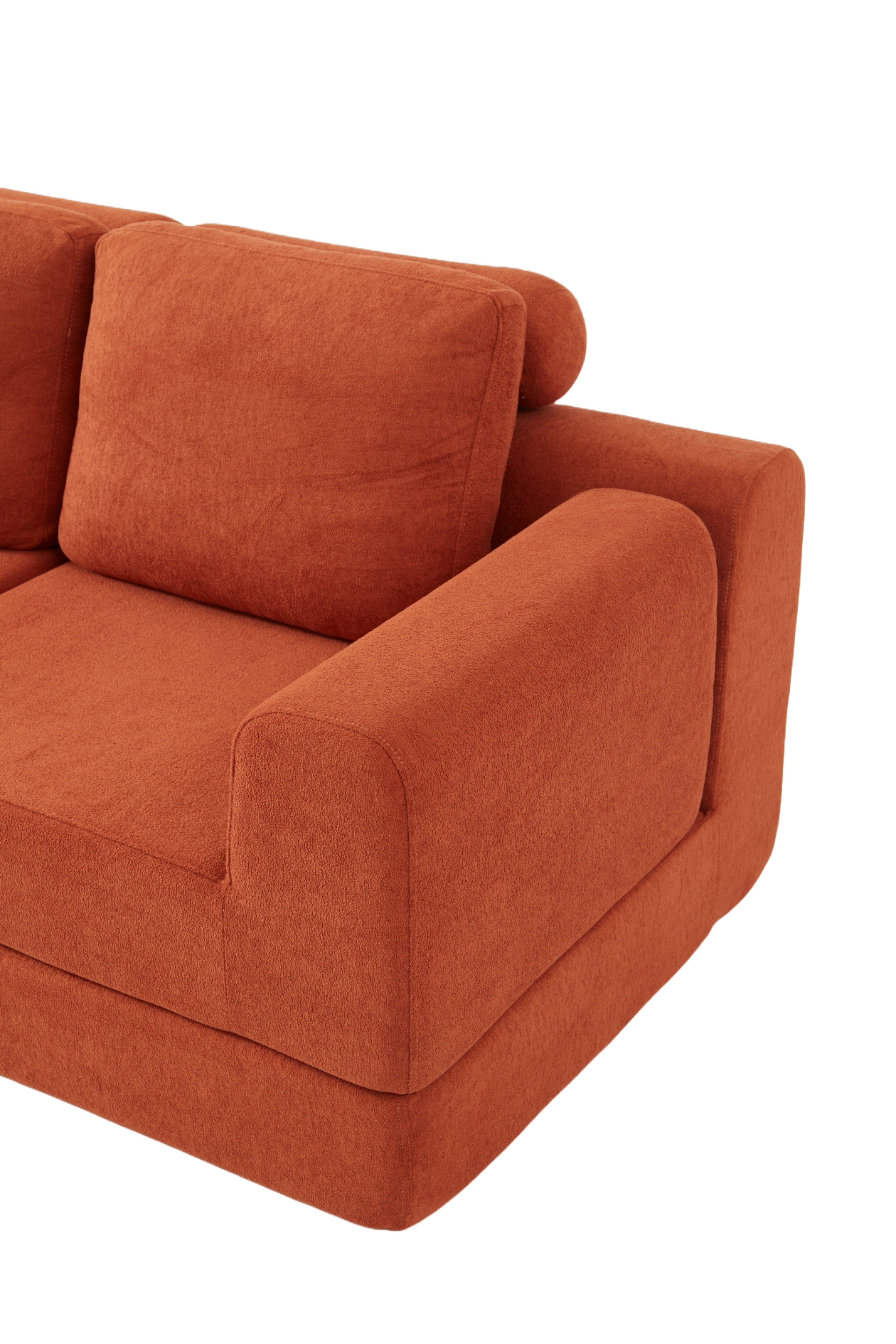 Logidon Oranje slaapbank 140 x 81 cm memory foam rugsteun