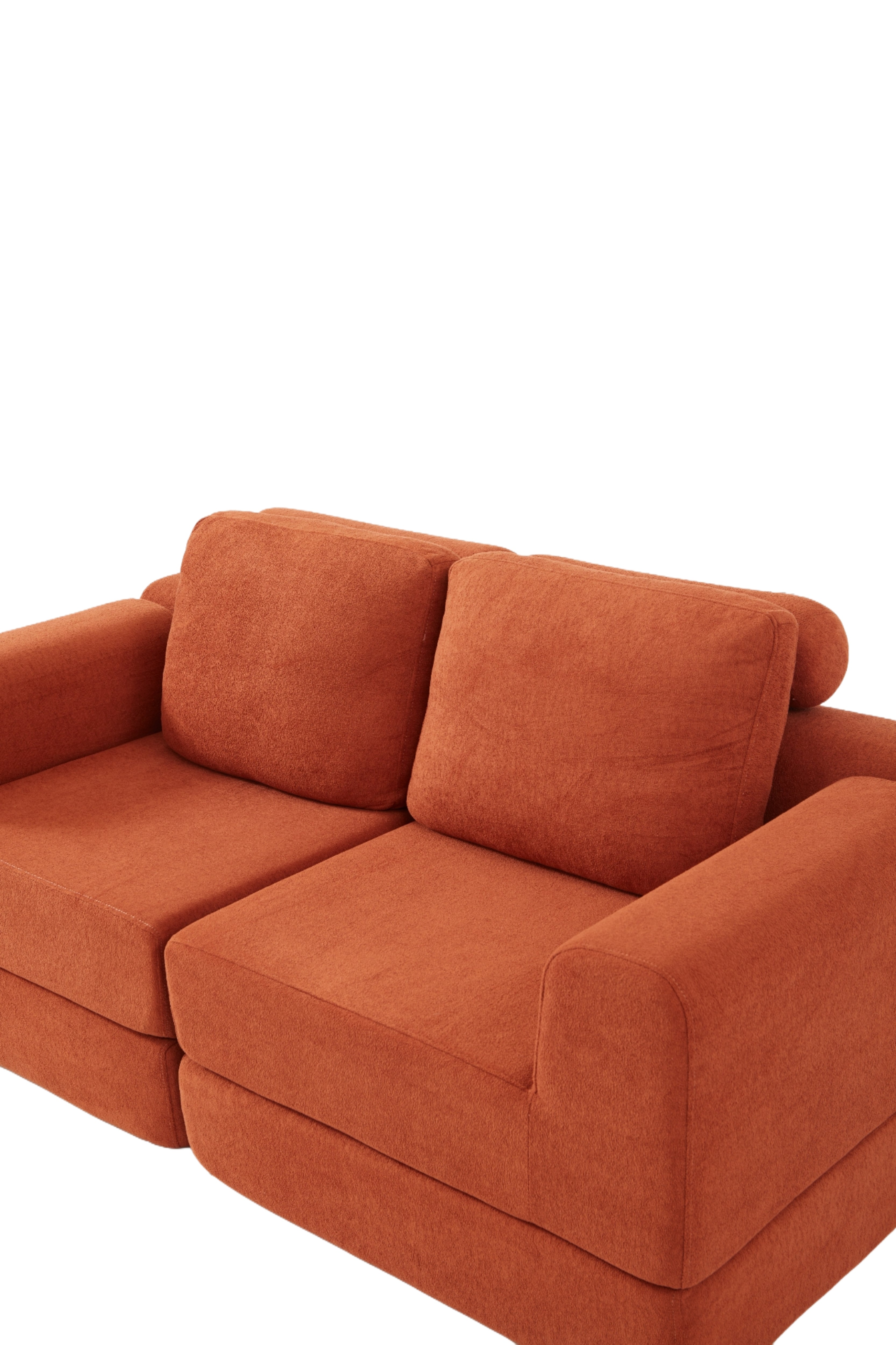 Logidon Oranje slaapbank 140 x 81 cm memory foam rugsteun