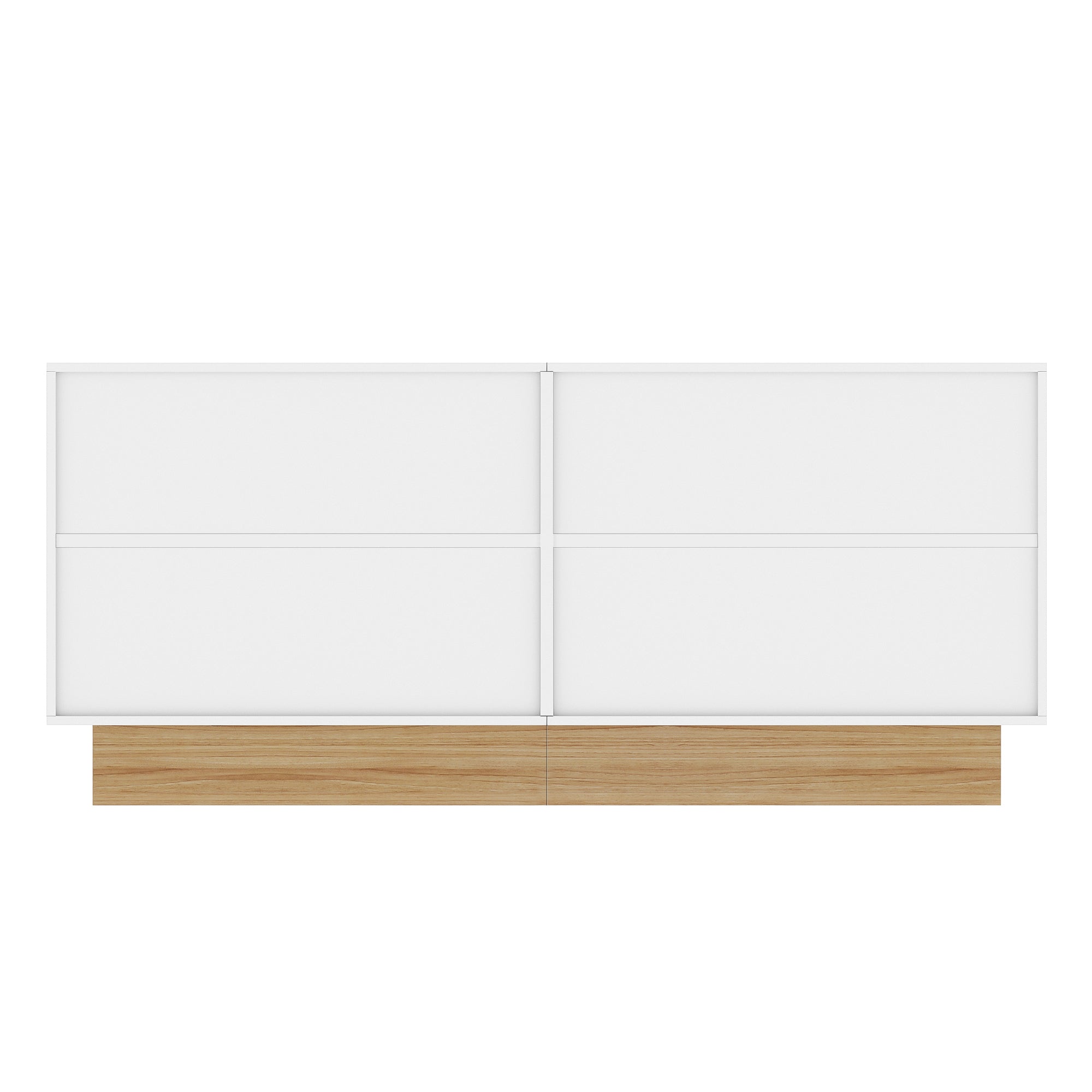 Logidon dressoir 160x38x75 cm wit met U-reliëf design