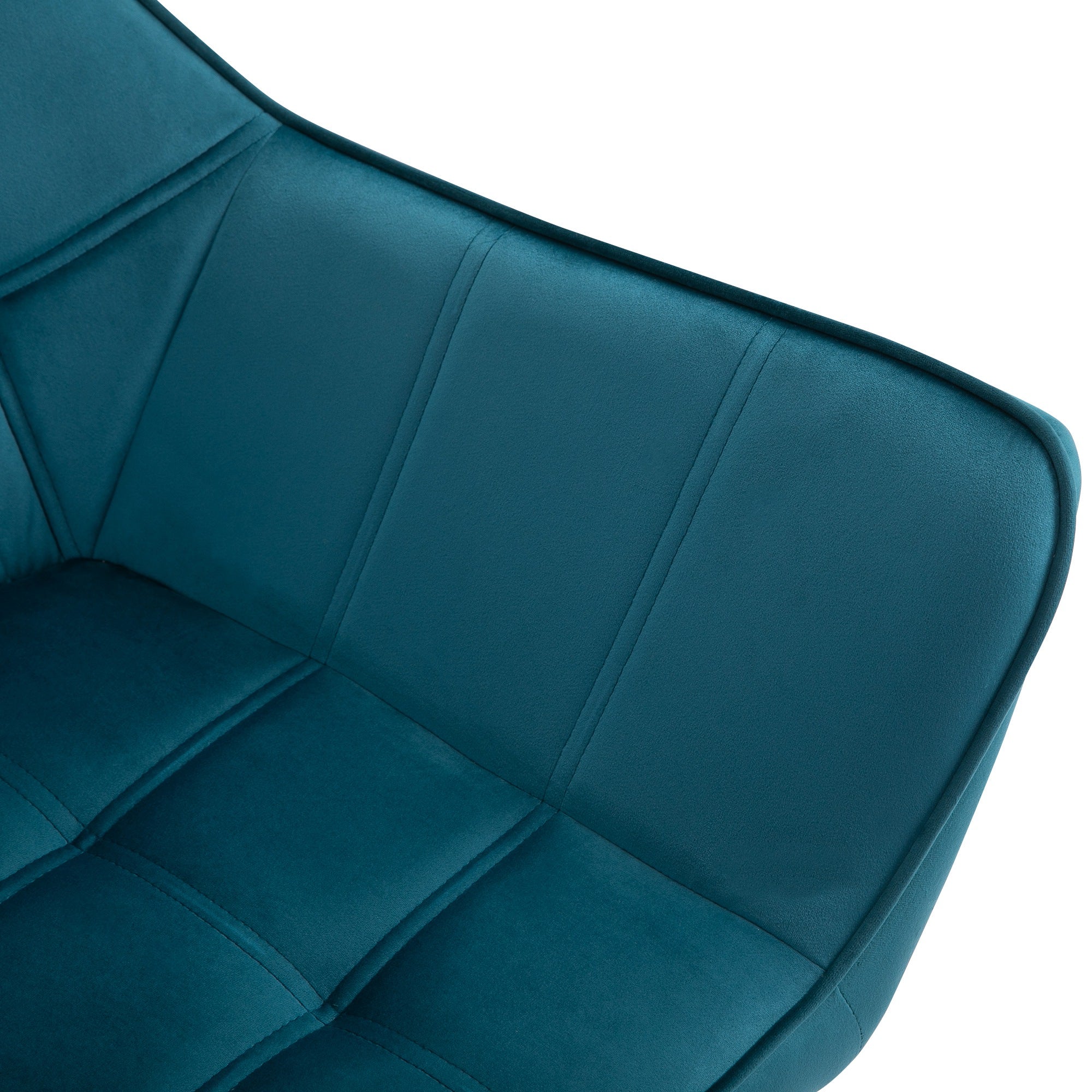 Logidon relaxstoel fluweel lichtblauw verhoogde poten 64x62x72,5 cm