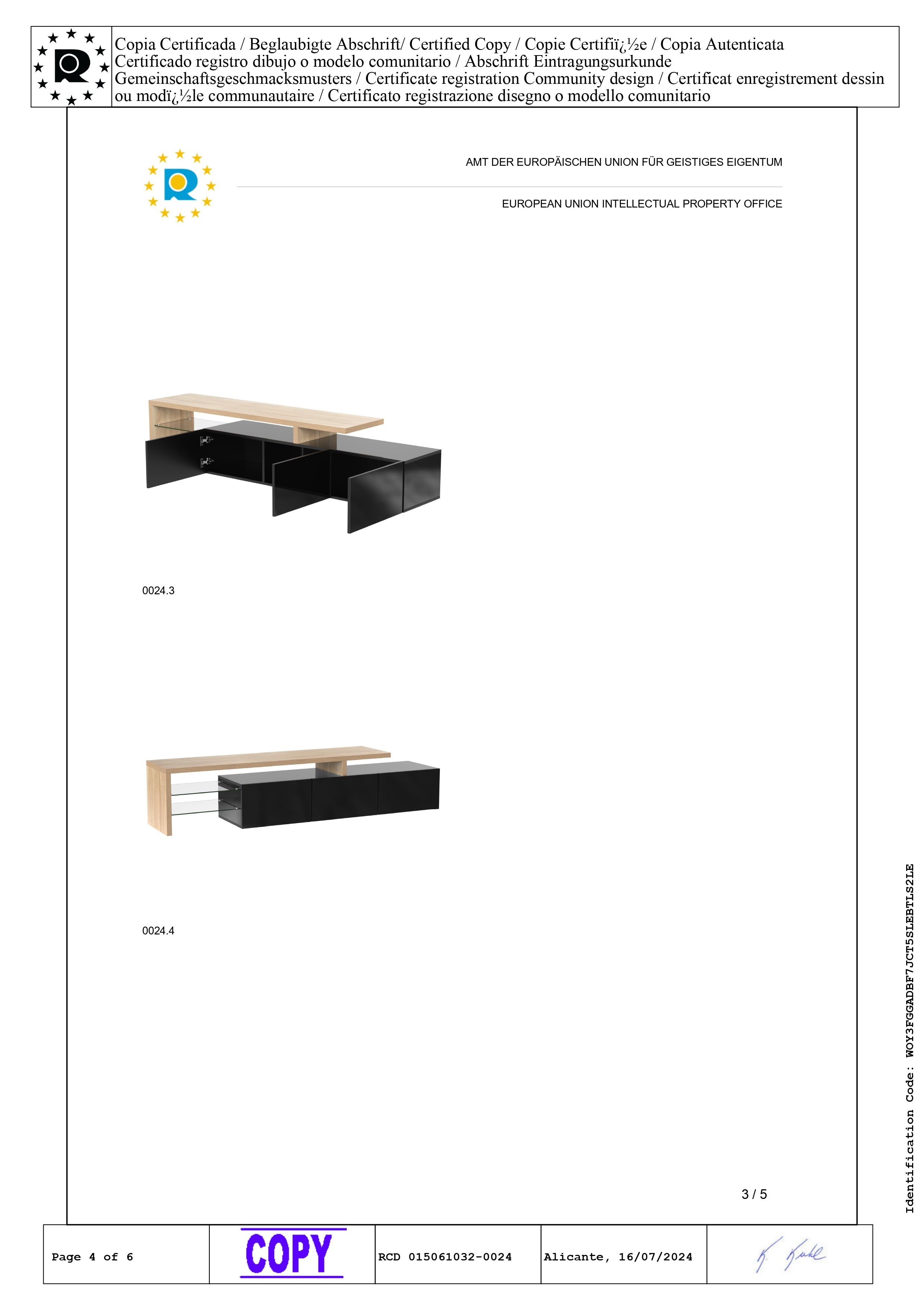 Logidon Modern TV-meubel 197,5 centimeter hoogglans zwarte LED-verlichting
