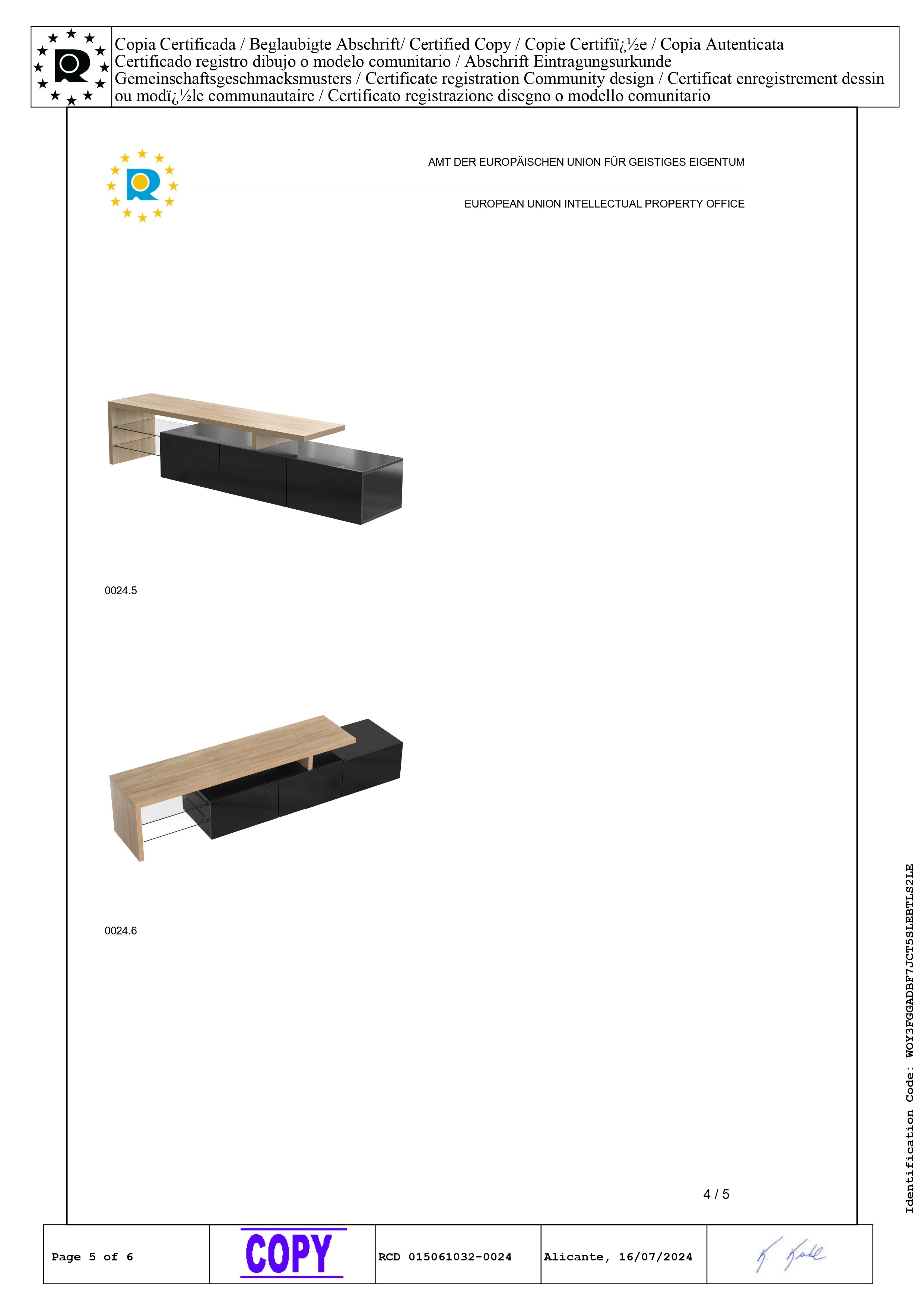 Logidon Modern TV-meubel 197,5 centimeter hoogglans zwarte LED-verlichting