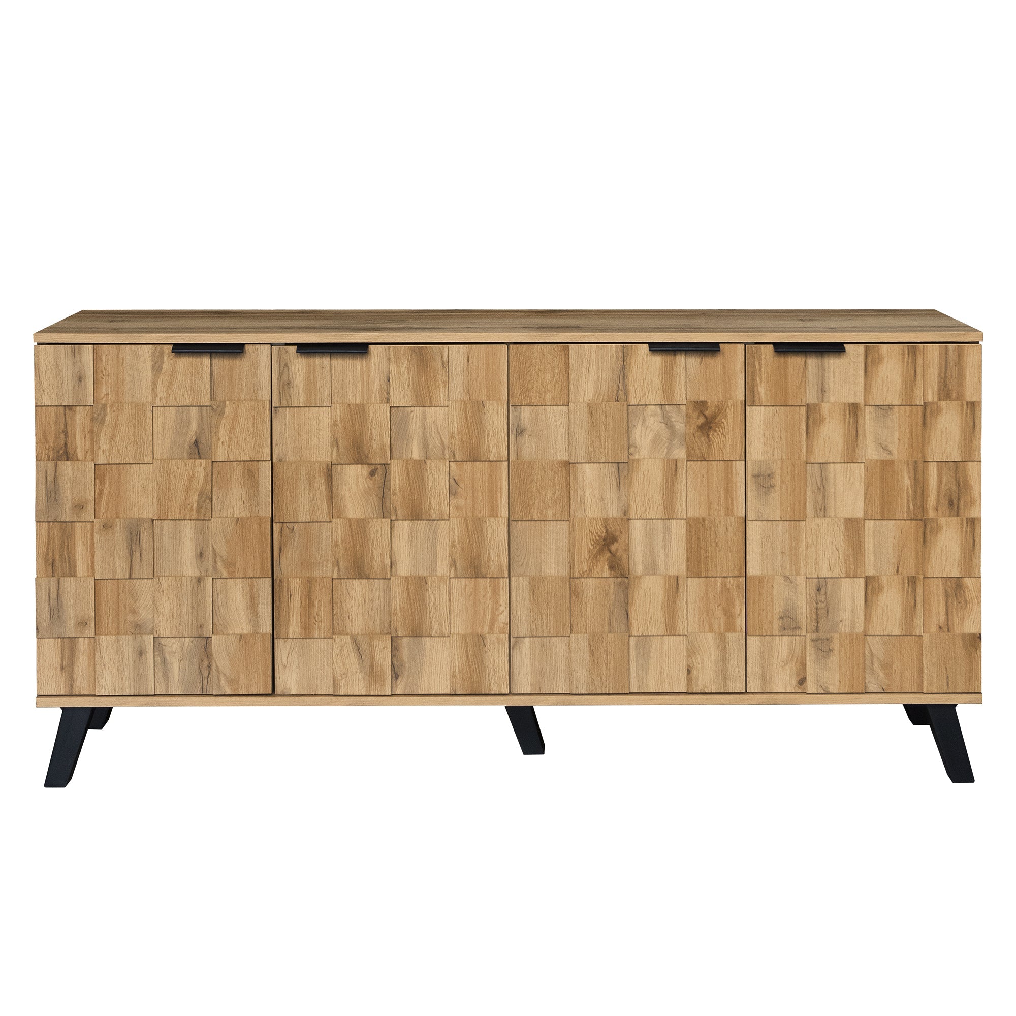 Logidon Modern dressoir vier deuren 160,5 x 35,5 x 78 cm
