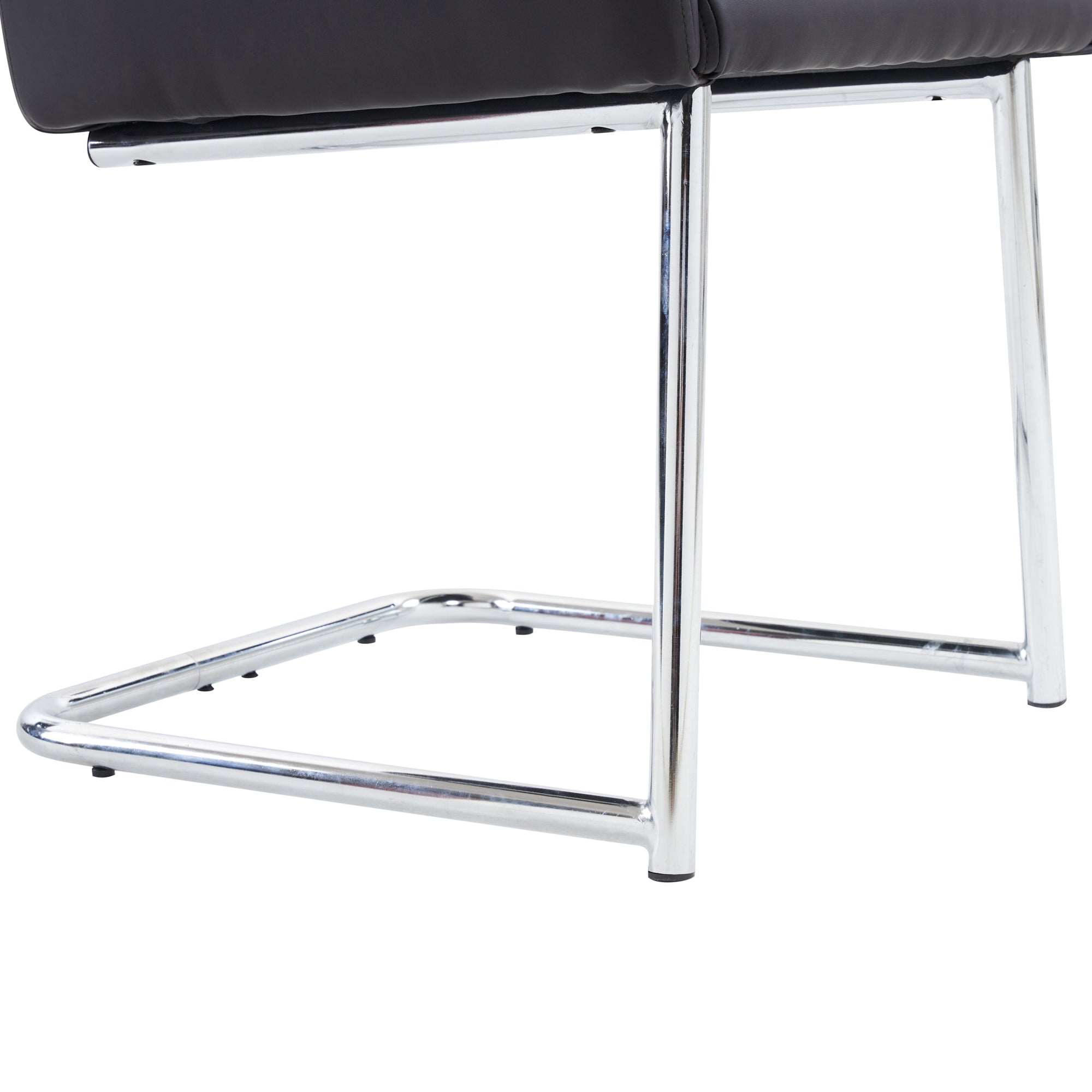 Logidon Set van 4 eetkamerstoelen kunstleer zwart Z-design