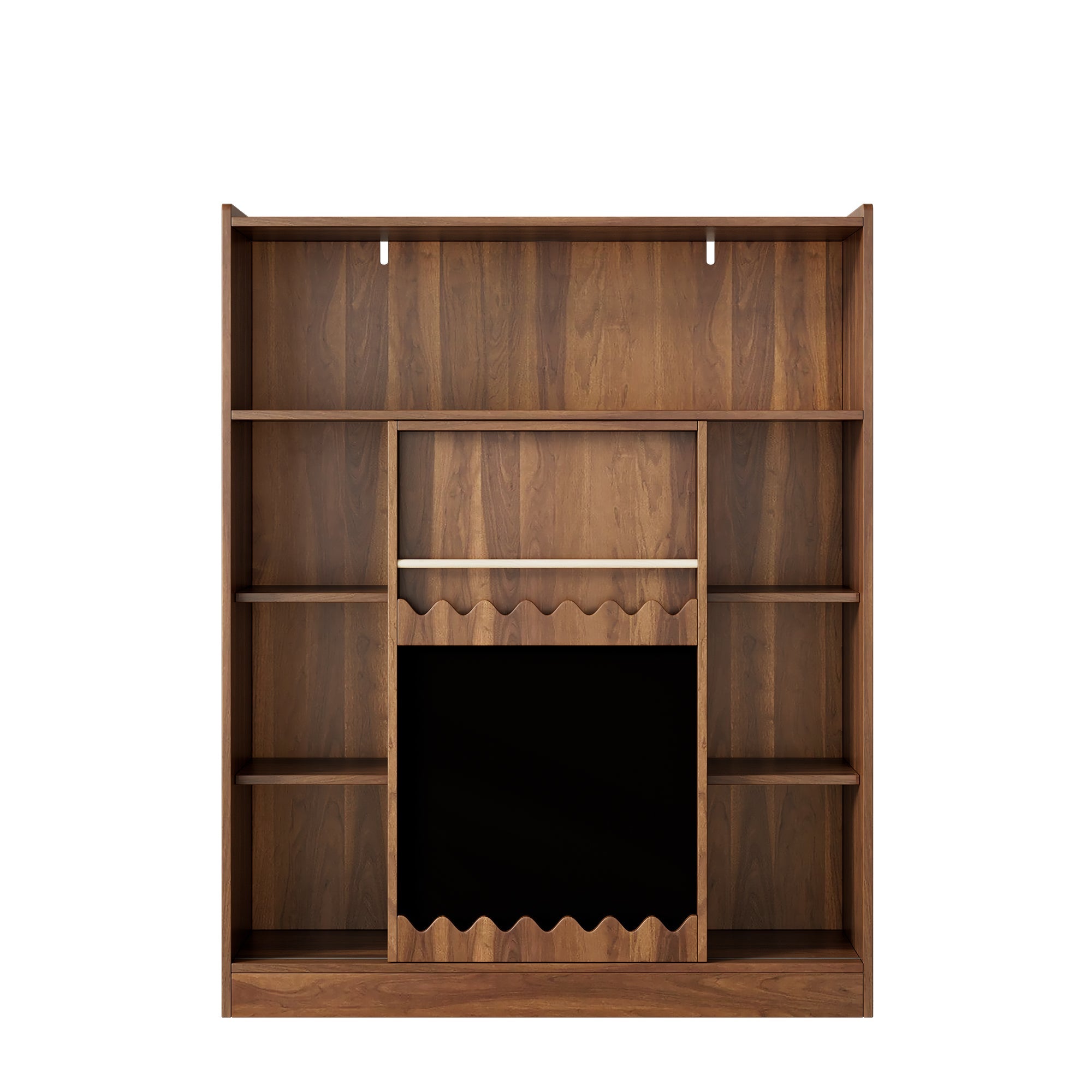 Logidon boekenkast met plank 120 x 38,5 x 151,5 cm walnoot