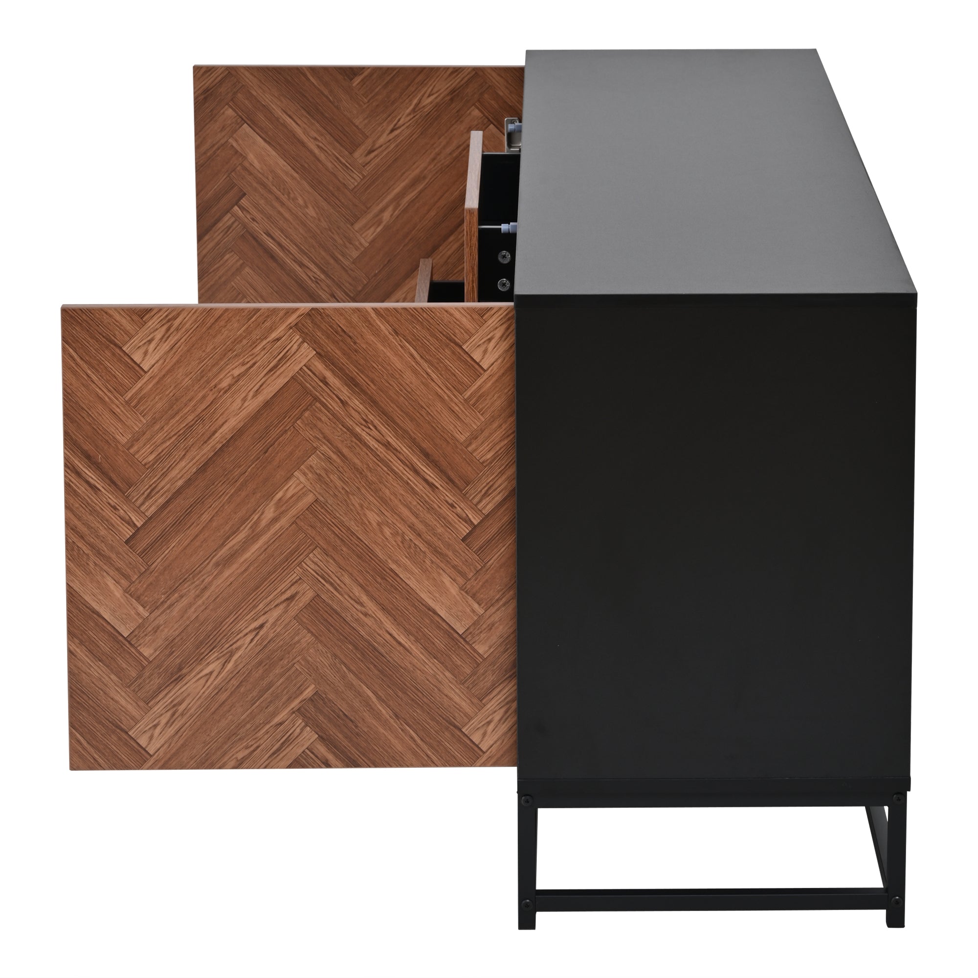 Logidon dressoir 145x40x67 Moderne ladekast 3 laden 2 deuren