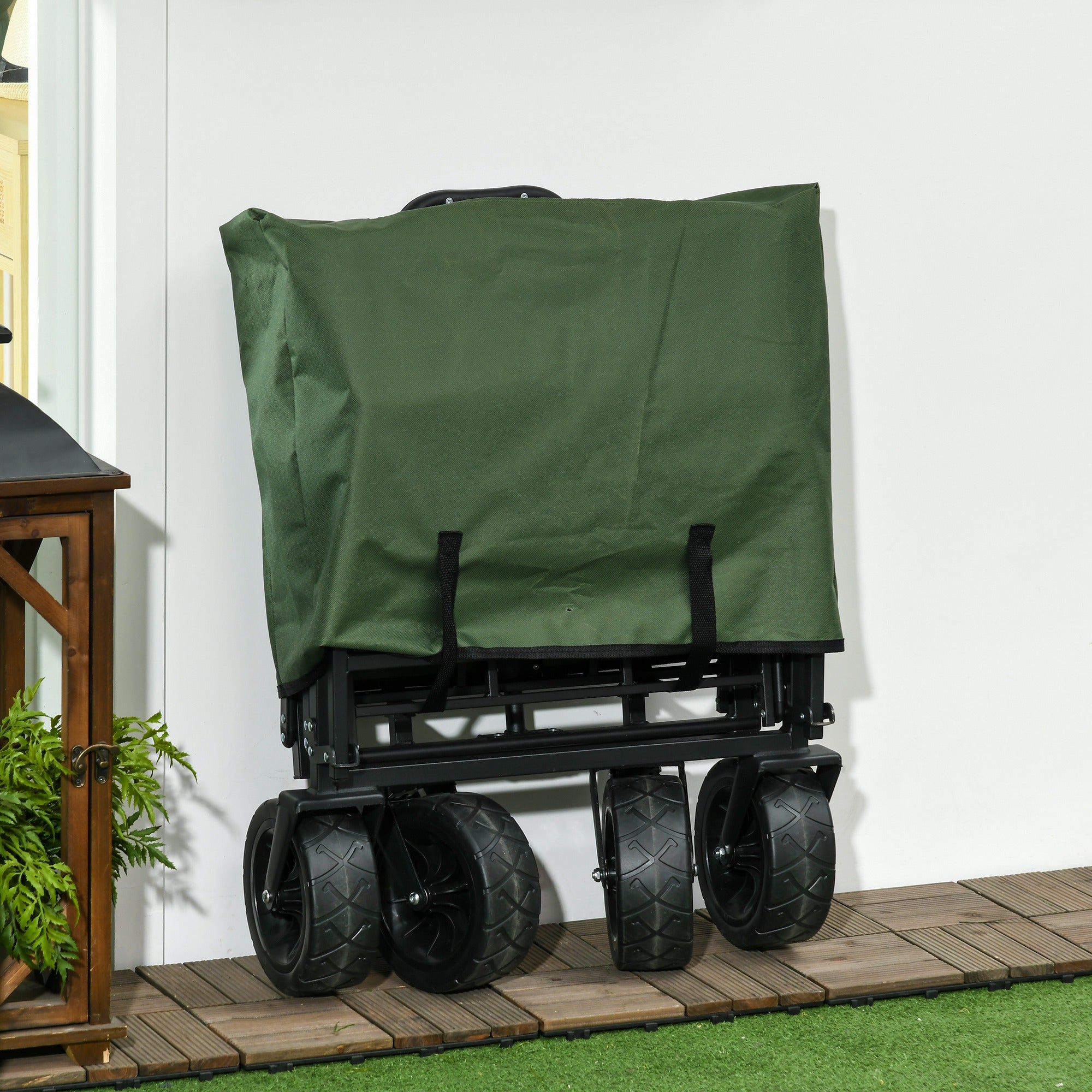 Logidon Handkar Kaki Outsunny Opvouwbaar 100 kg Laadvermogen 110 L