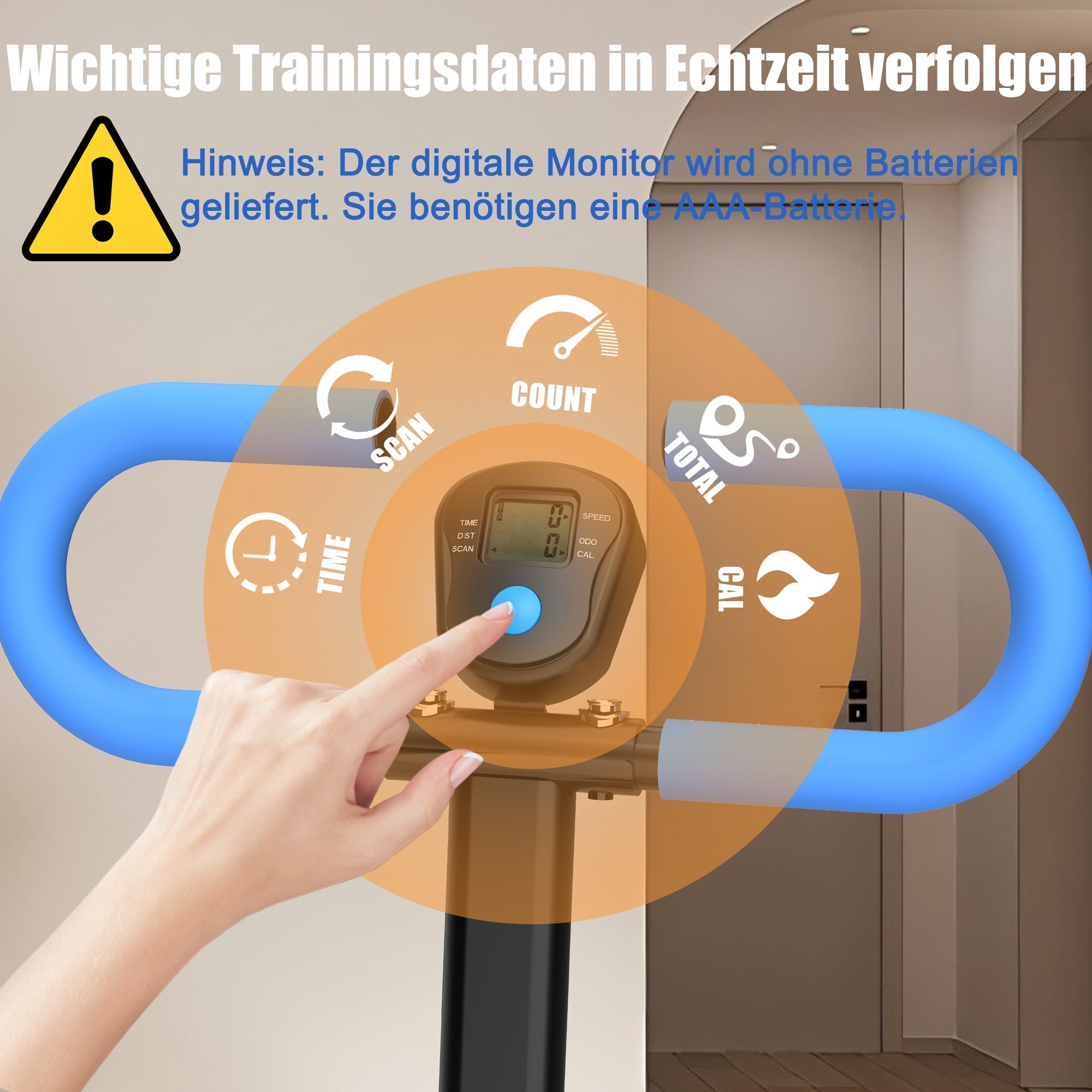 Logidon Stair Stepper Fitnessapparatuur met verstelbare weerstand Zwart