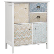 Logidon HOMCOM ladekast tipbescherming wit 68x34x80 cm