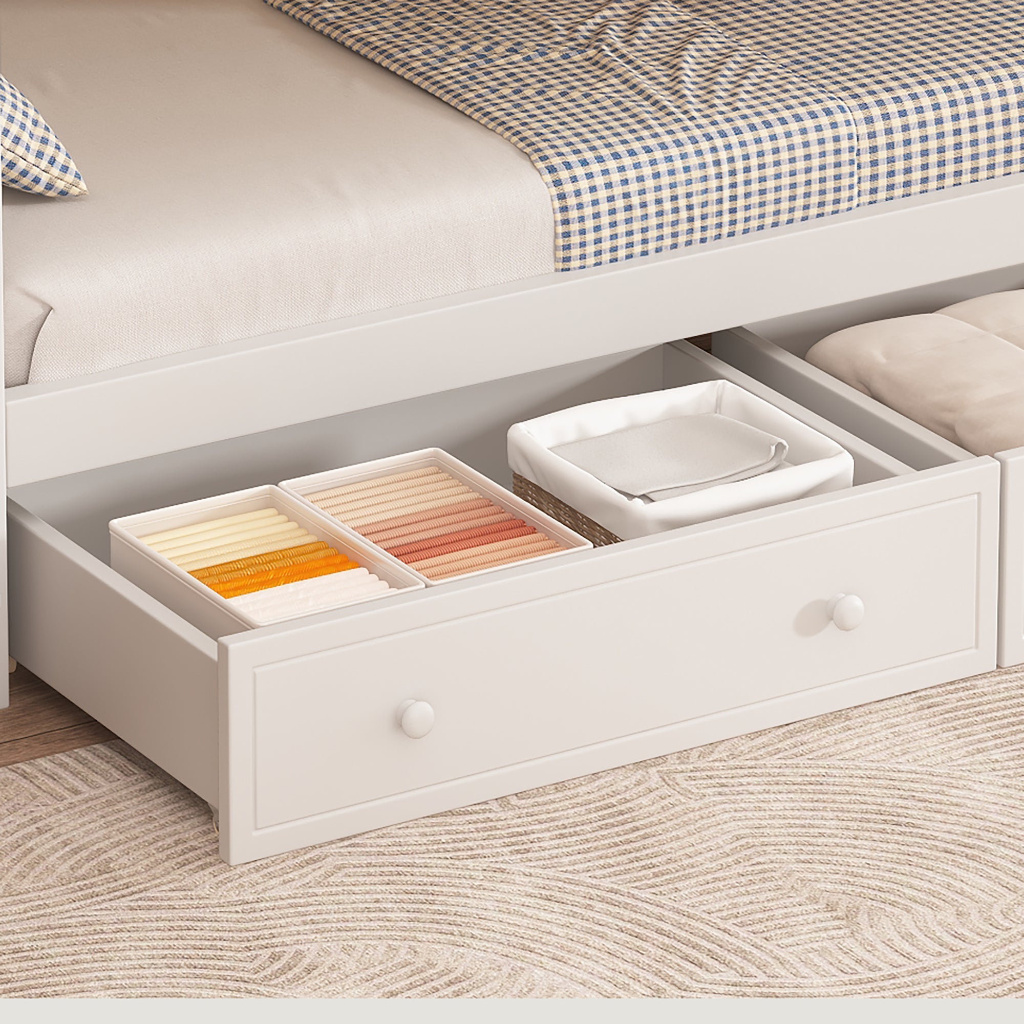 Logidon stapelbed kinderbed wit naturel 90x200 cm met raam