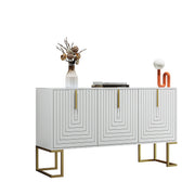 Logidon Dressoir 3 Deuren Met Verstelbare Planken Wit 138 x 40 x 80 cm