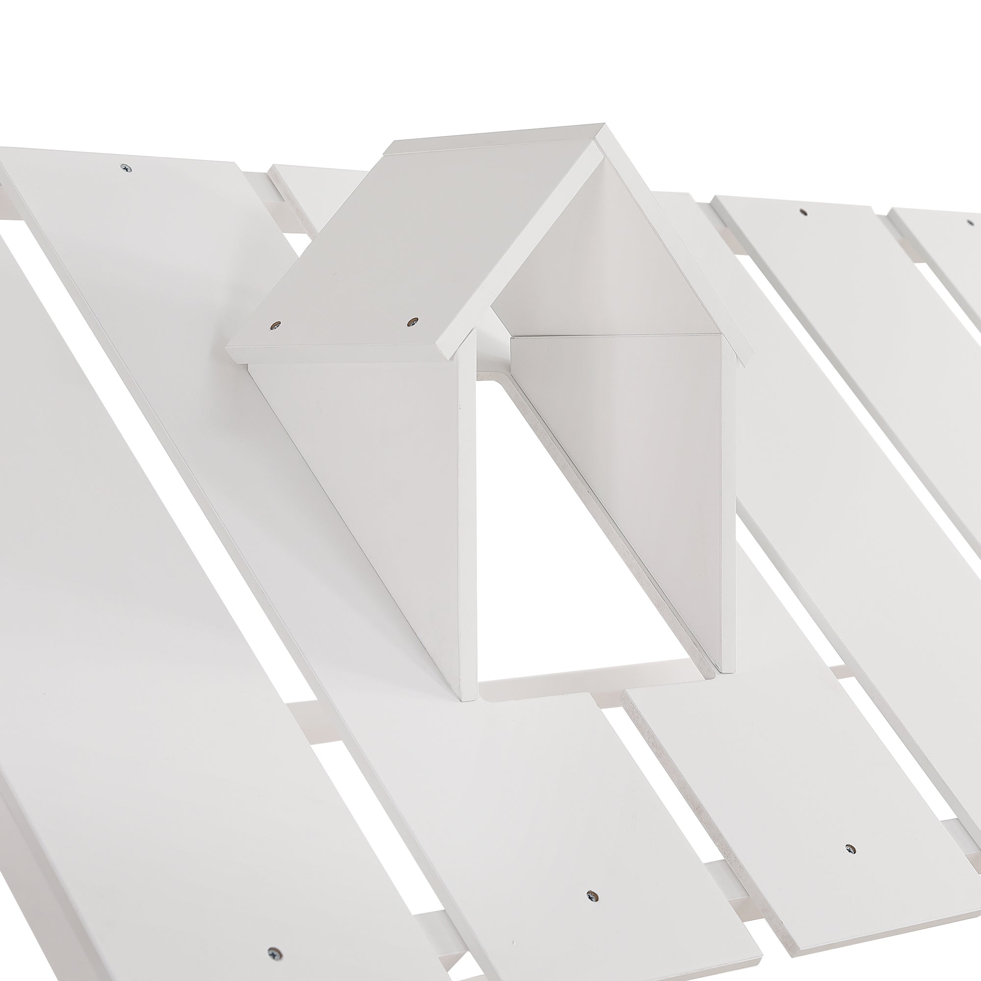 Logidon huisbed met onderschuifbed wit grenen MDF 120x200/190