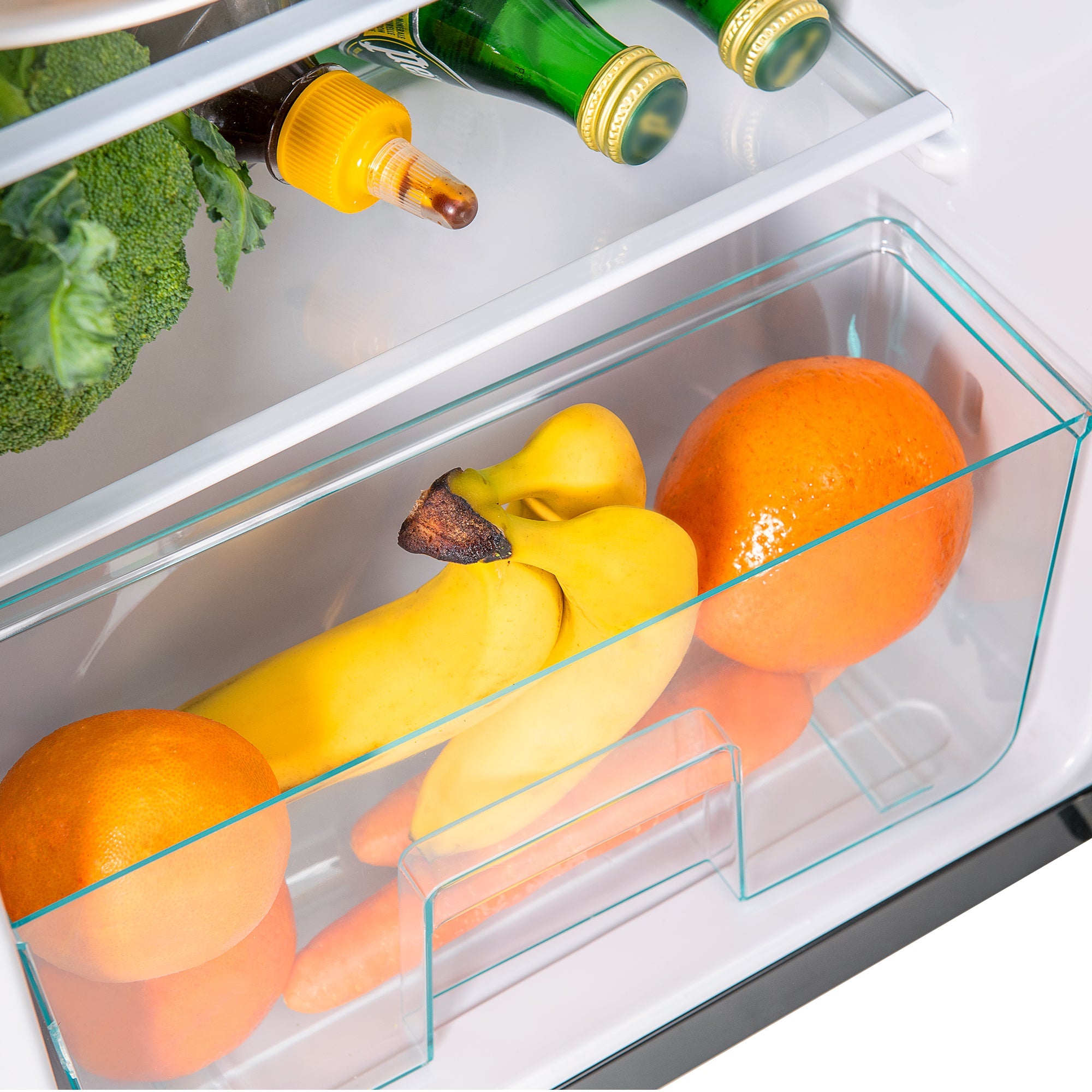 Logidon koel-vriescombinatie dubbele deur 86,8 cm hoog premium zwart
