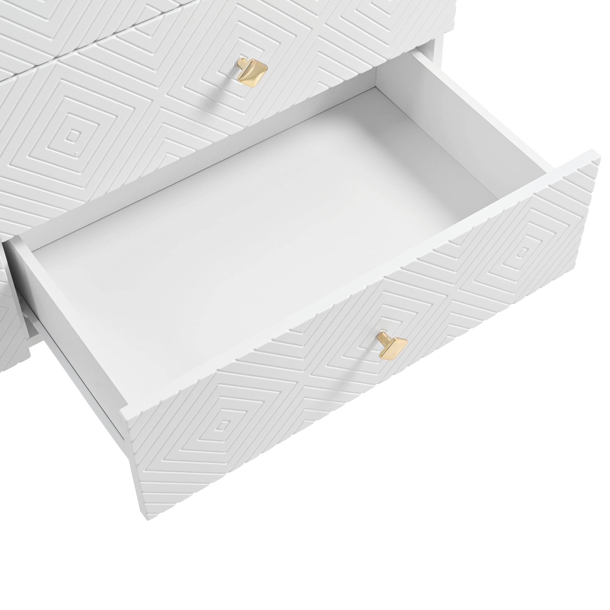 Logidon Moderne ladekast 6 lades 120x40x80 cm wit