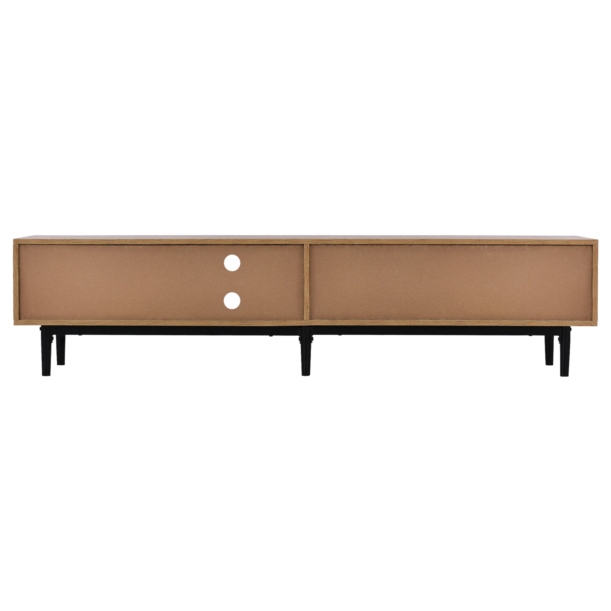 Logidon Modern TV-meubel eiken bruin MDF 175 cm LED-verlichting