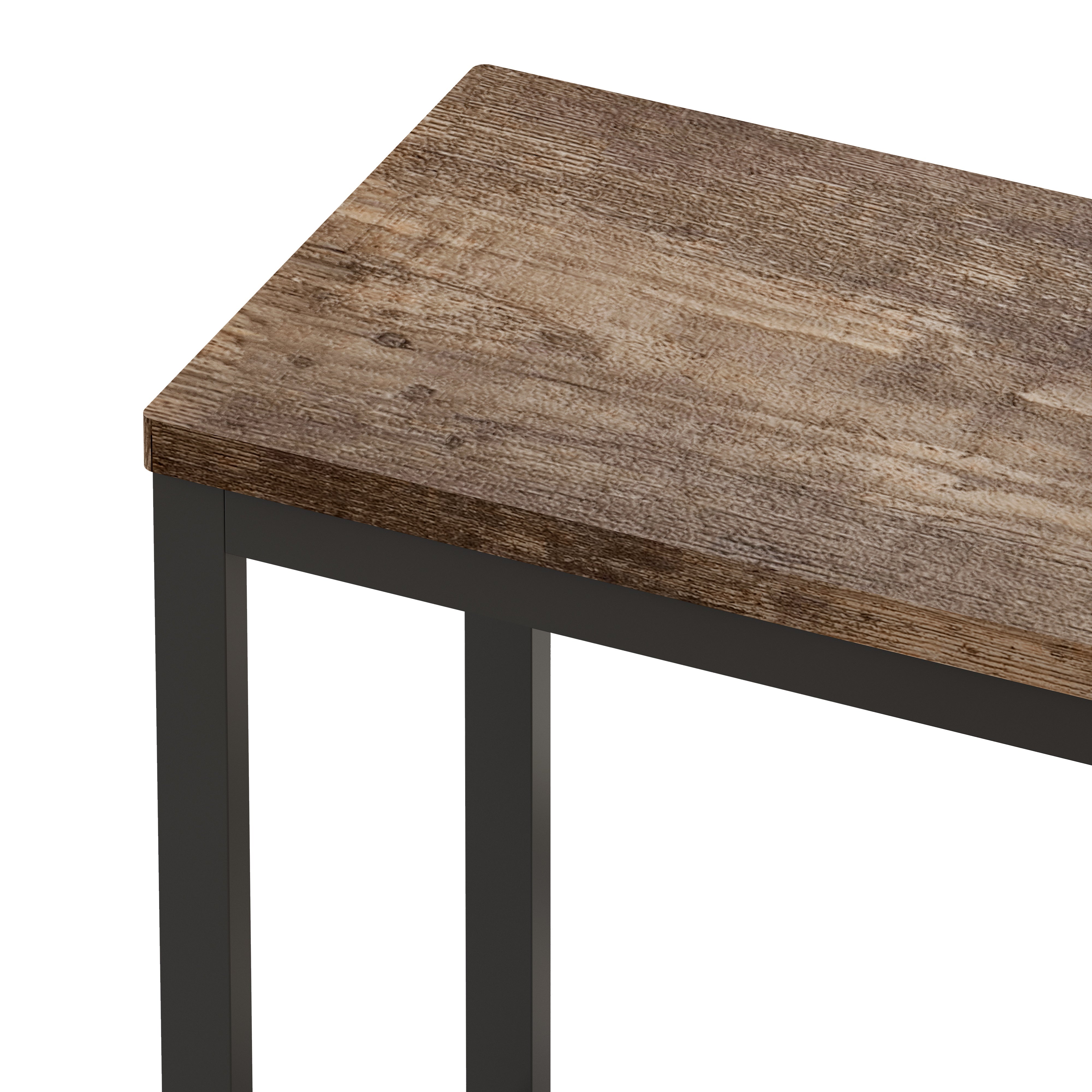 Logidon Modern Kitchen Dining Table Set with 3 Stools Natural L 153 cm