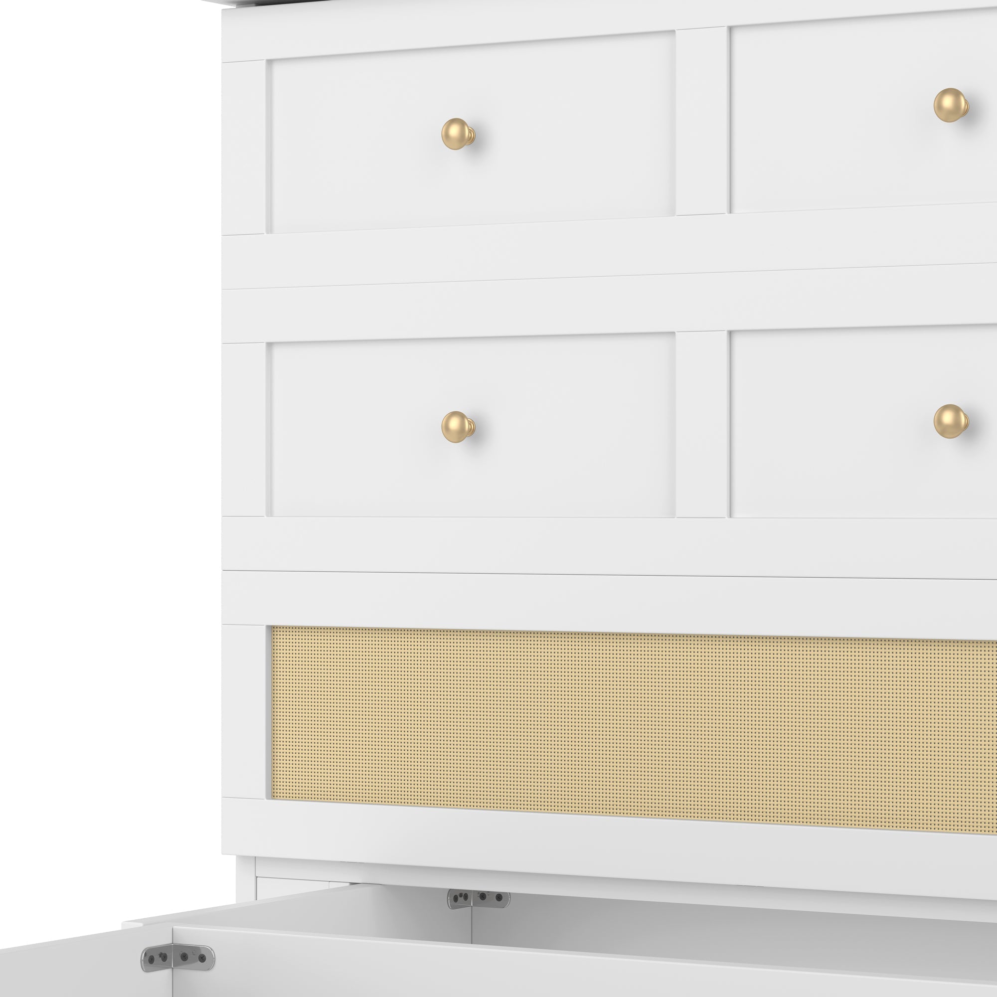 Logidon opklapbed 140x200 wit met USB-aansluiting en lades