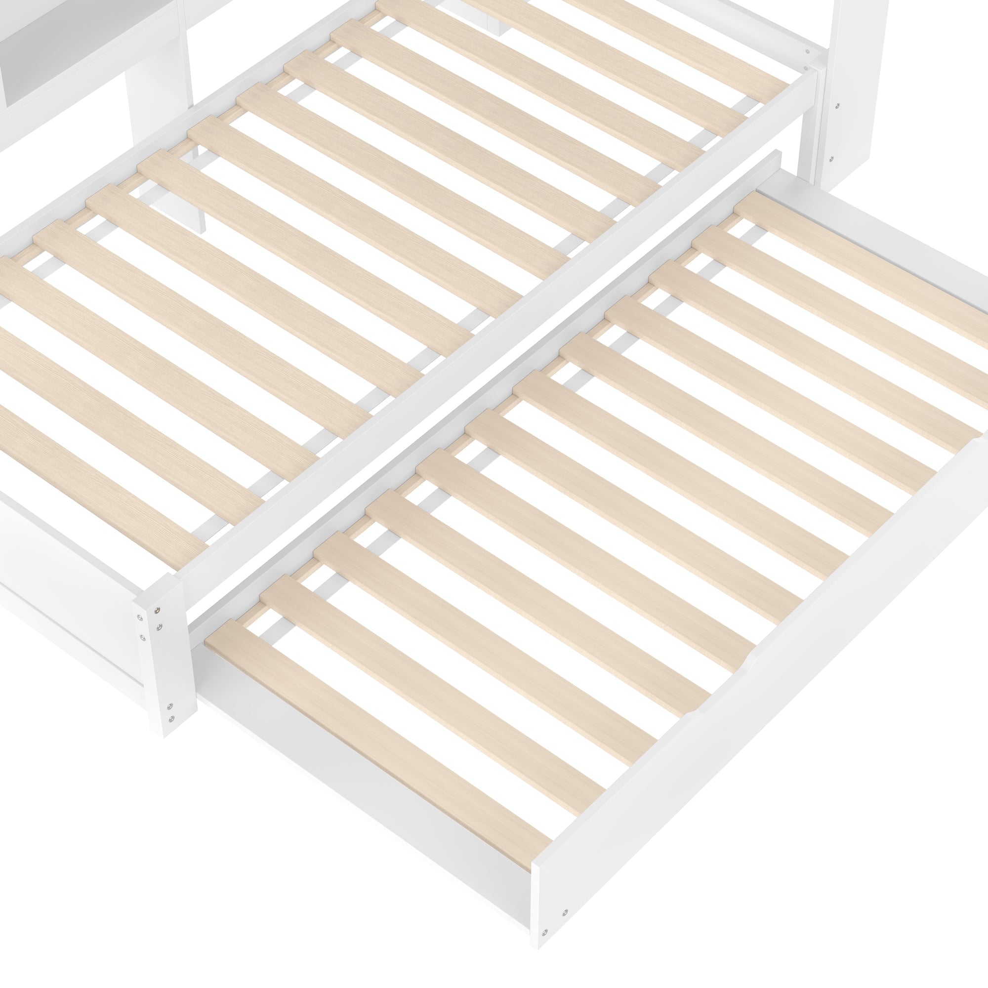 Logidon Daybed 90x200 cm witte slaapbank met USB-aansluiting
