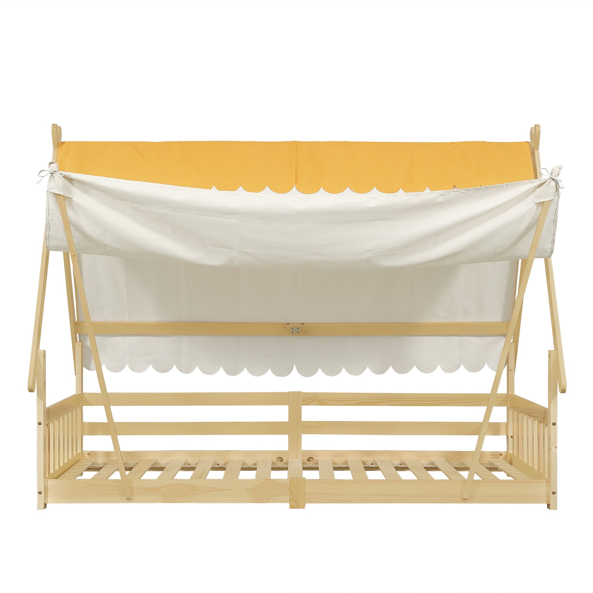 Logidon Cabinebed 90x200 met afneembare tent wit