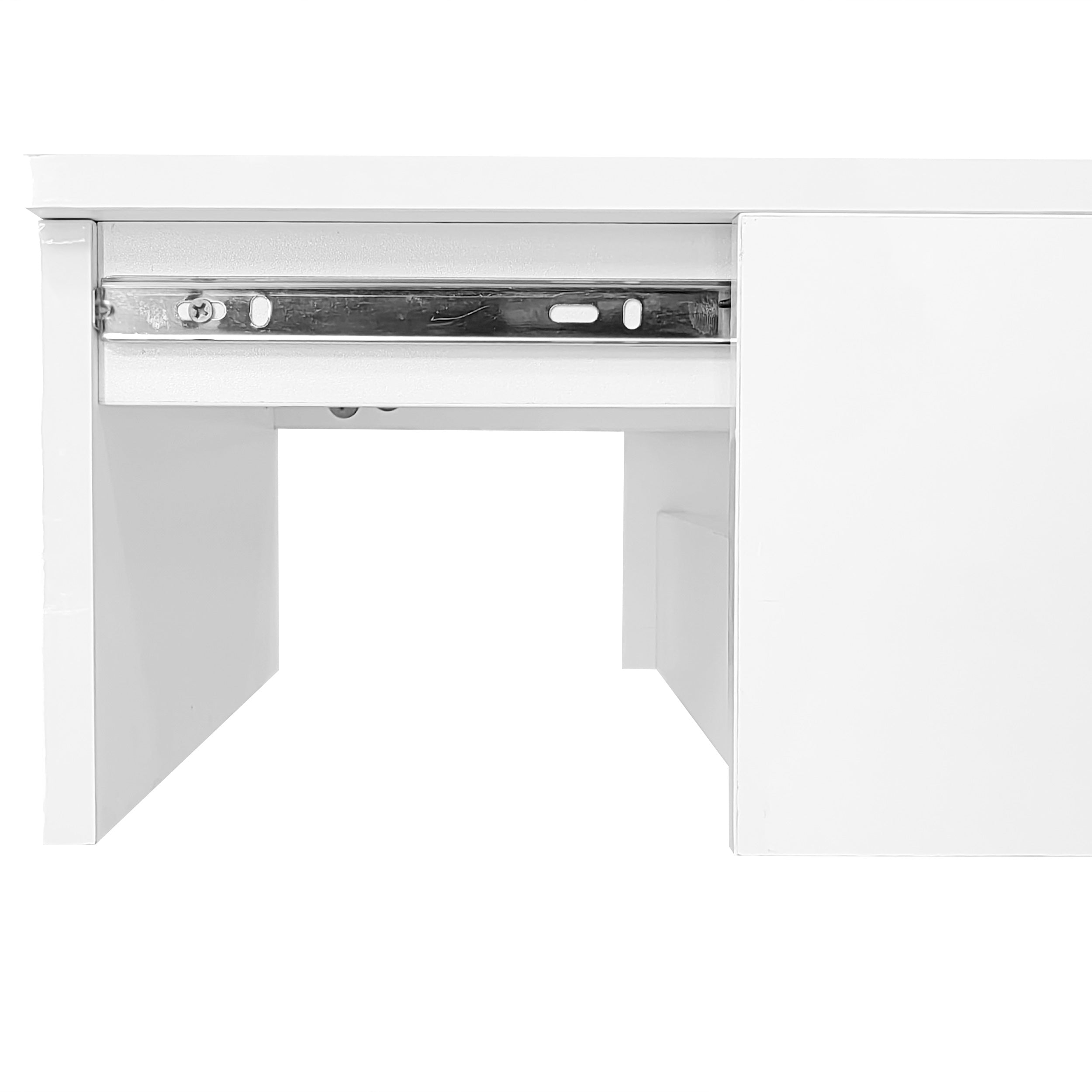 Logidon witte heftafel 100x50x45 met LED verlichting hydraulisch