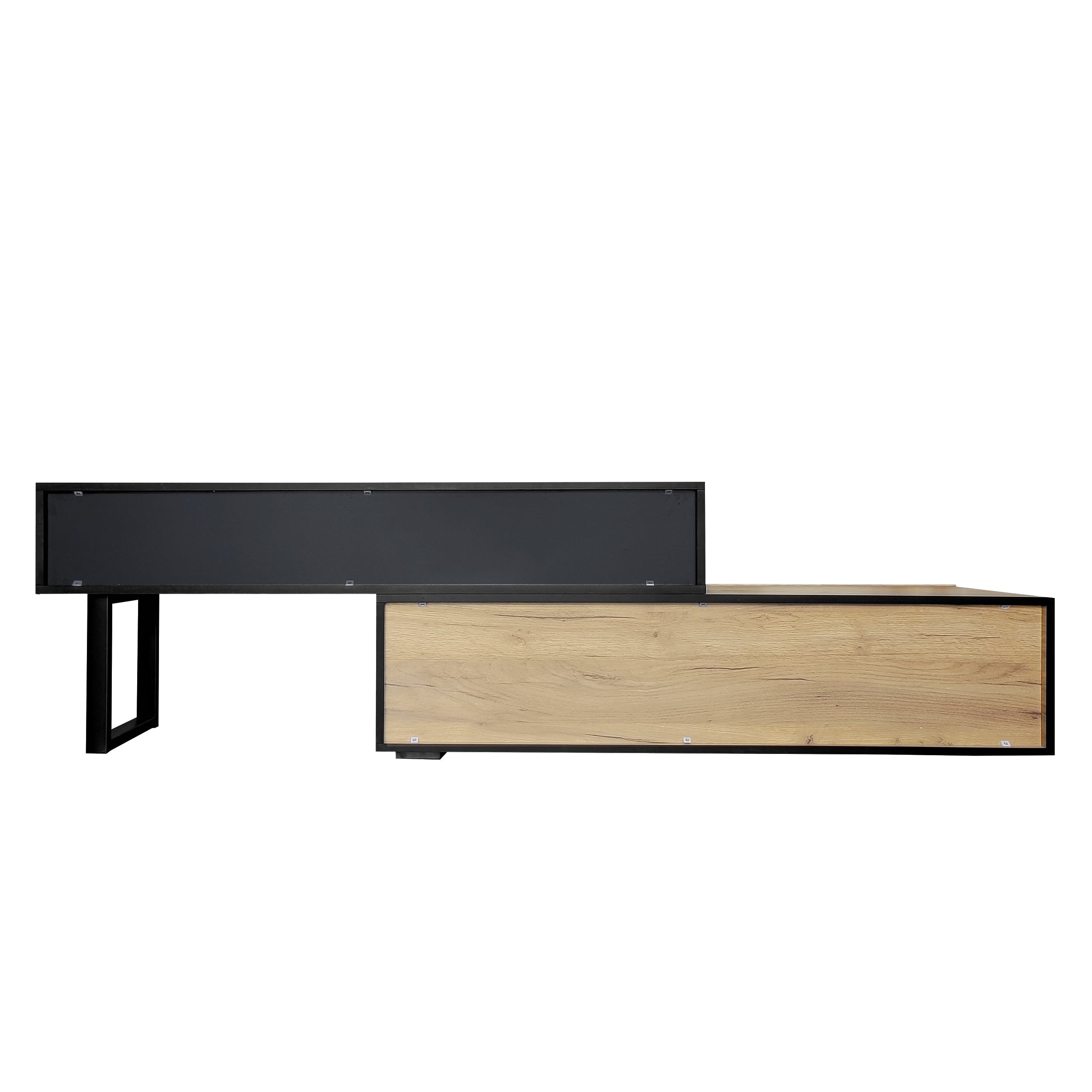 Logidon Adjustable TV Cabinet Combination 135-200cm Three Drawers Large Compartment