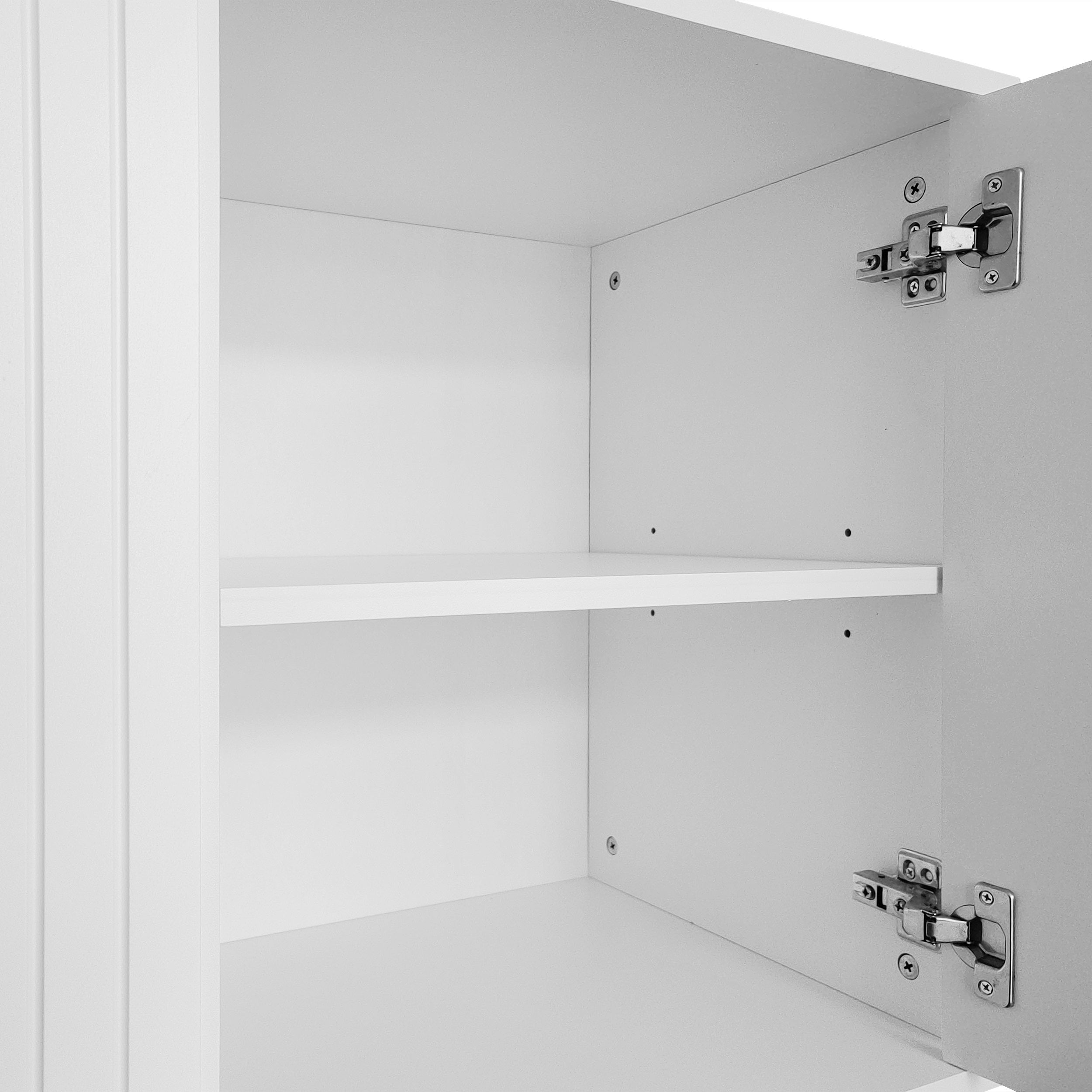 Logidon Dressoir 3 Deuren Met Verstelbare Planken Wit 138 x 40 x 80 cm