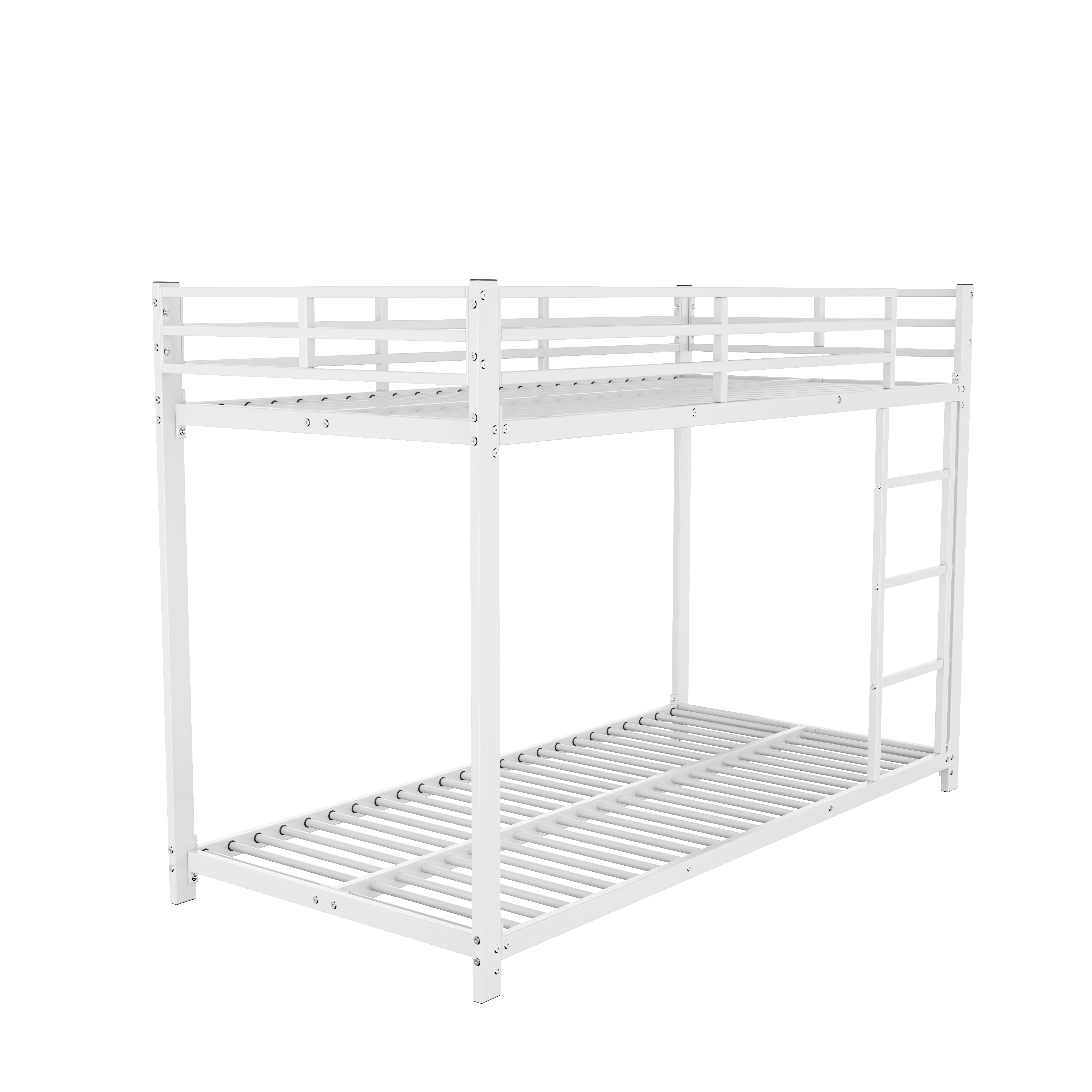 Logidon stapelbed 90x200 metaal wit klassieke vorm