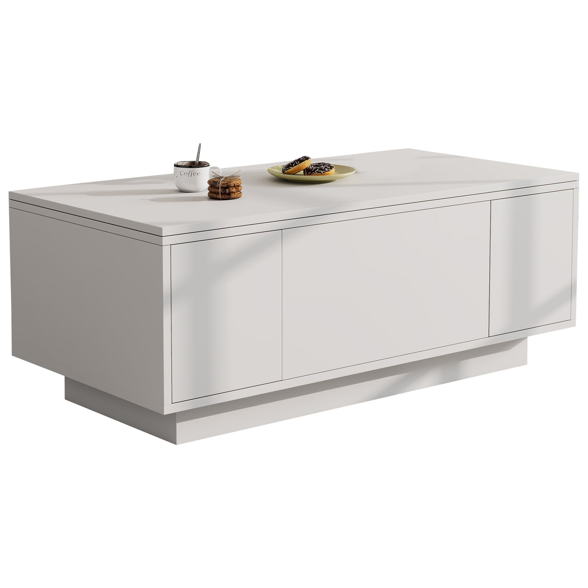 Logidon moderne salontafel met dubbel hefmechanisme, opbergruimte