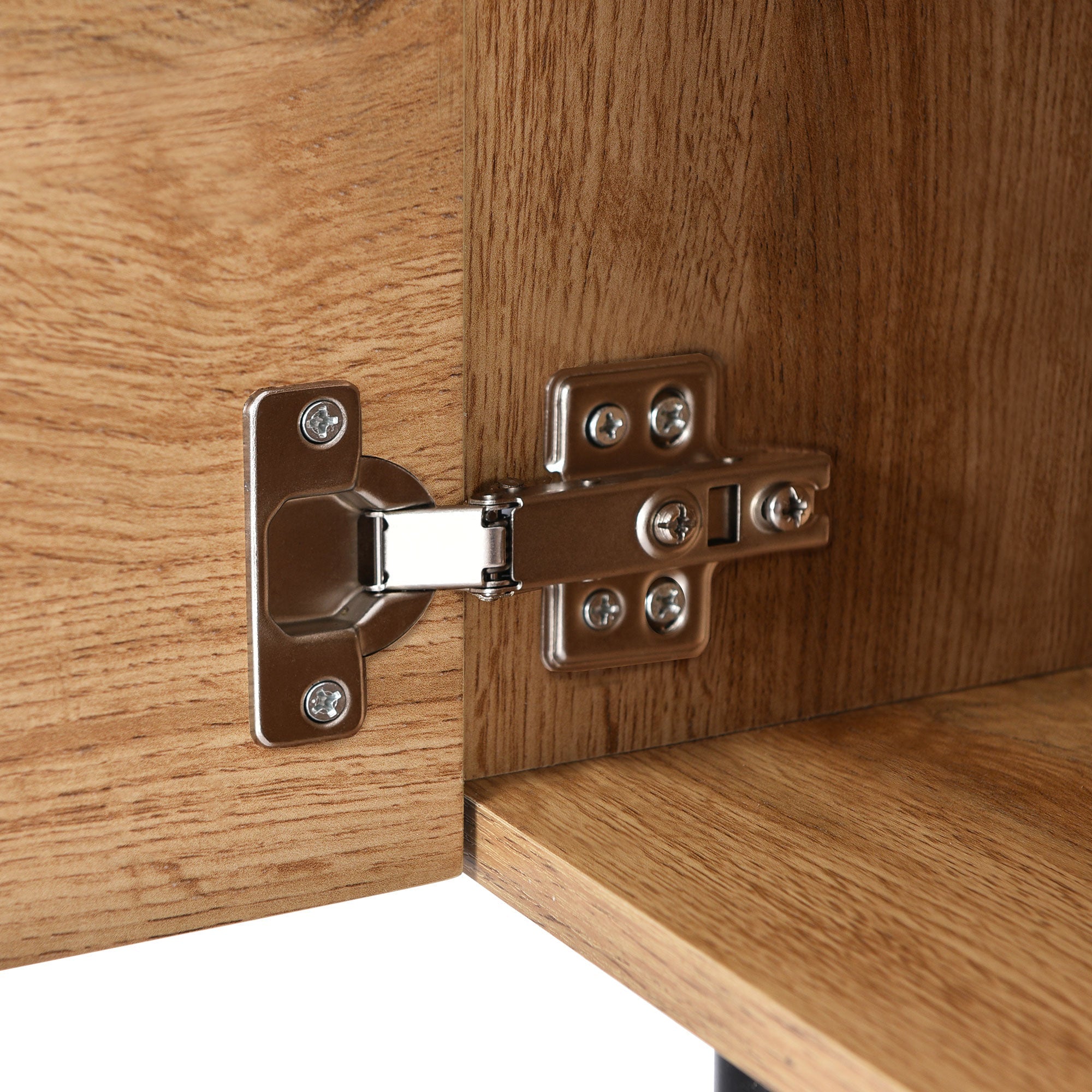 Logidon Modern TV-meubel eiken bruin MDF 175 cm LED-verlichting