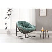 Logidon Outdoor Egg Chair Lichtgroen Grote Schommelstoel Dik Kussen