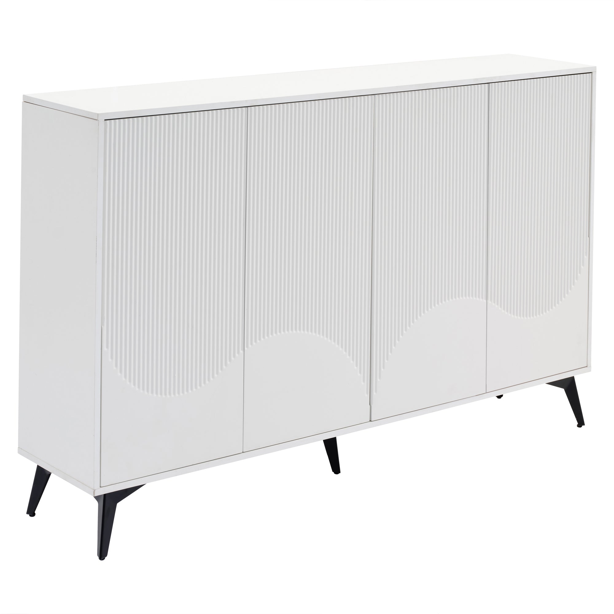 Logidon Wit Dressoir, 160 cm breed, verstelbare planken