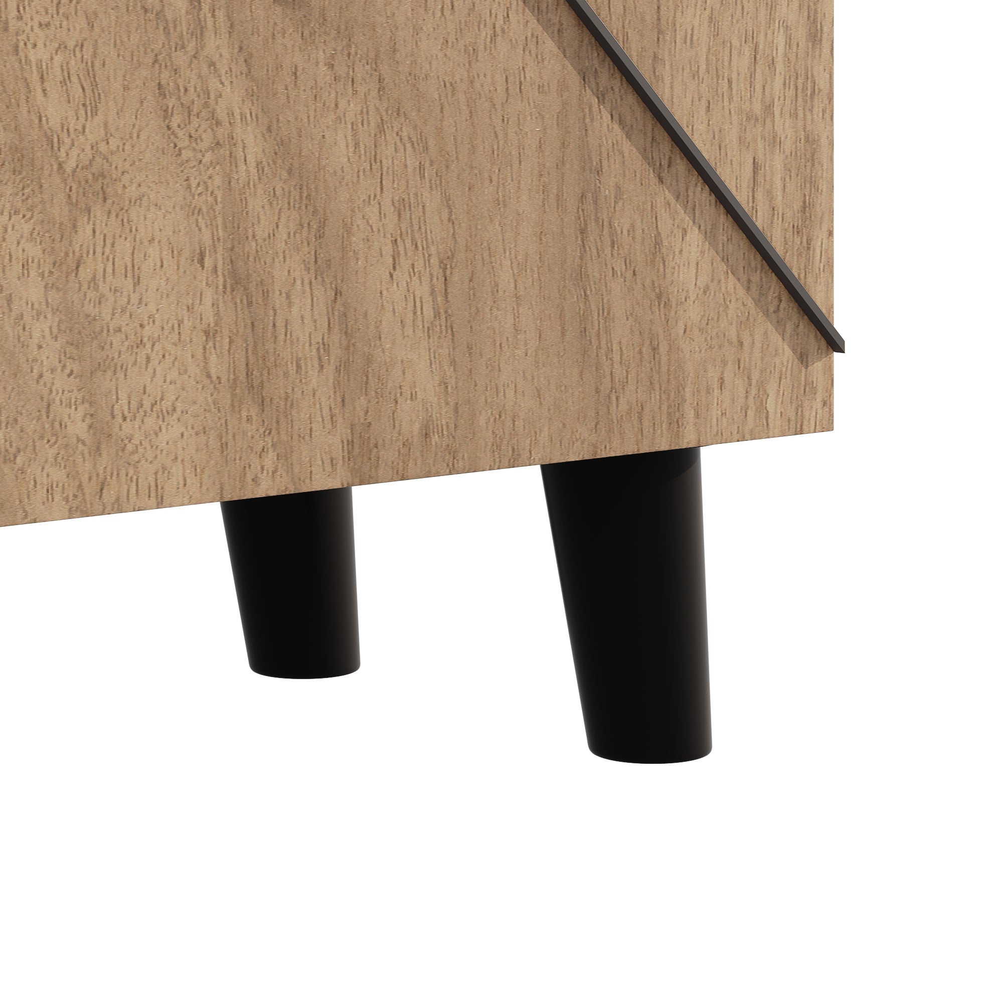 Logidon schoenenkast met modern rotanpatroon, 80 cm x 32 cm x 91 cm