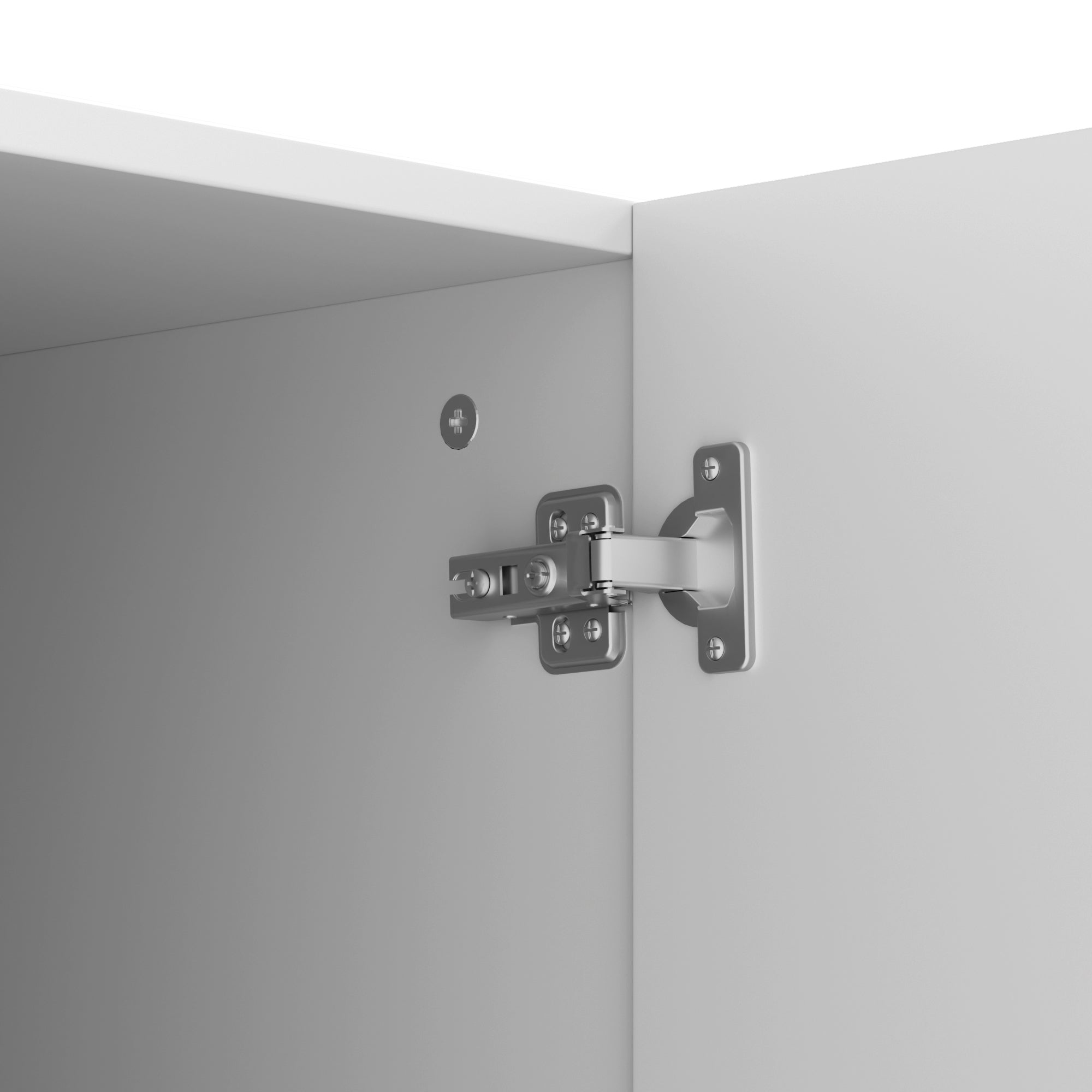 Logidon dressoir 160x38x75 cm wit met U-reliëf design