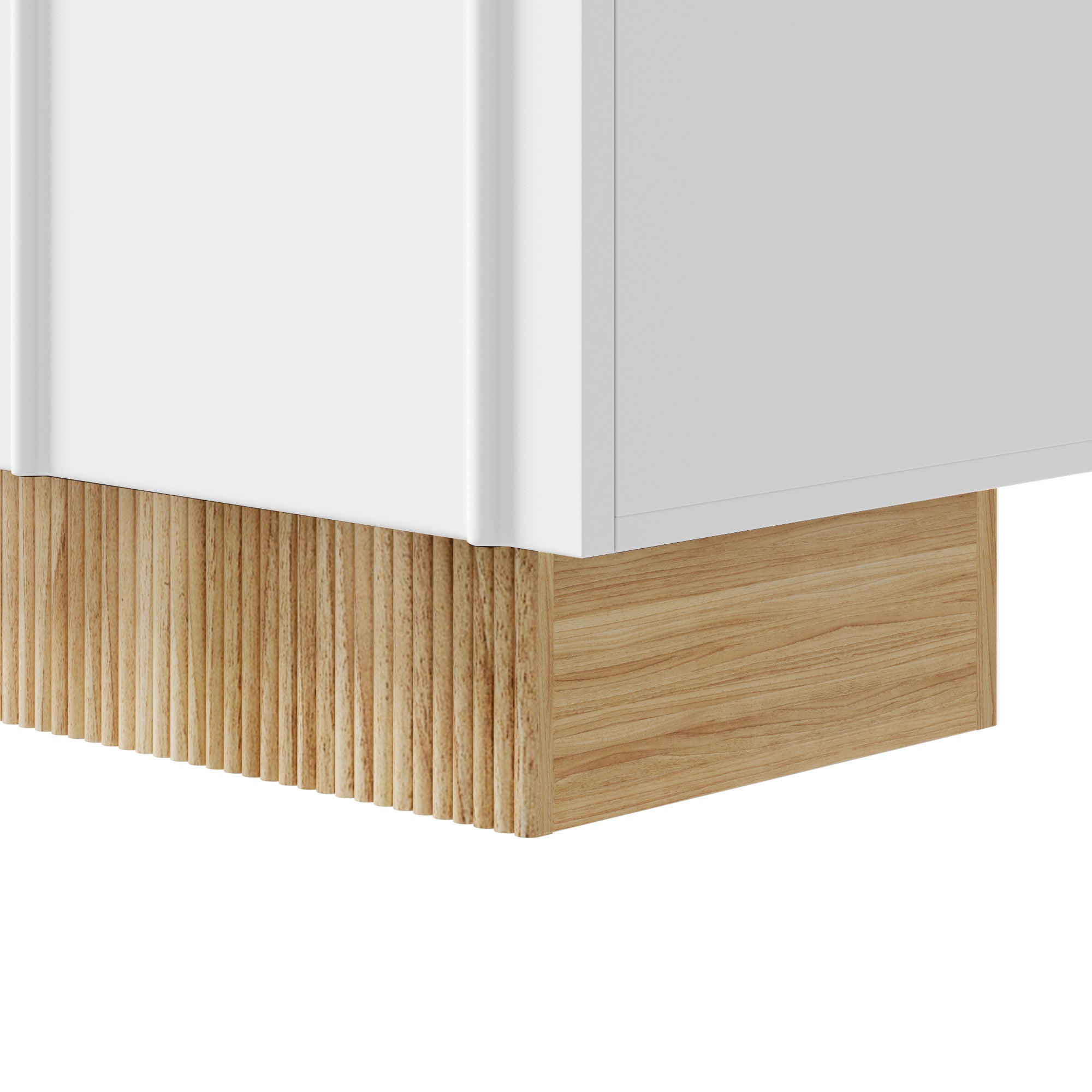 Logidon dressoir 160x38x75 cm wit met U-reliëf design