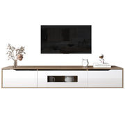 Logidon TV-meubel 180 cm hoogglans wit met kleurwisselende LED