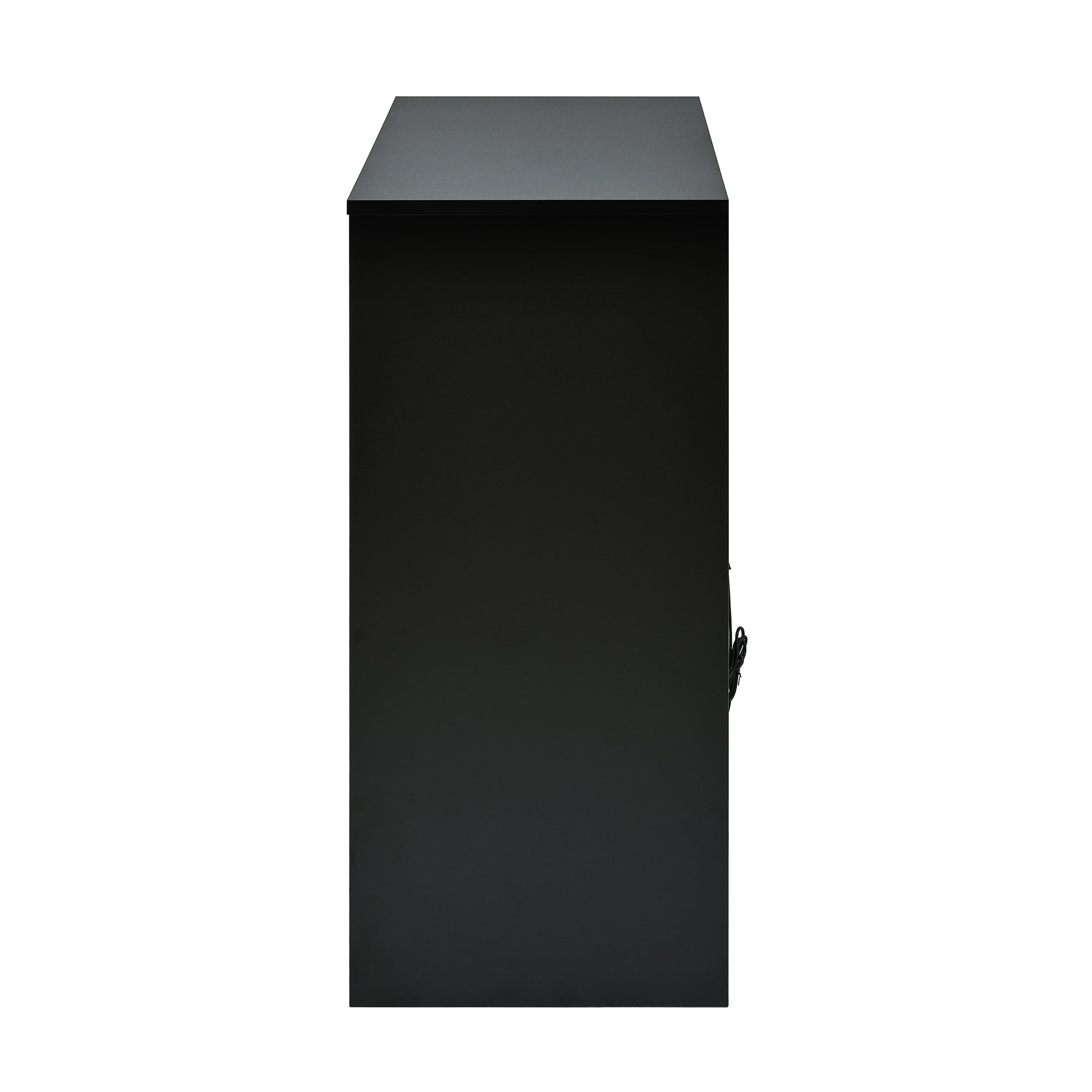 Logidon Shoe Cabinet Black White Two Doors Adjustable Shoe Rack