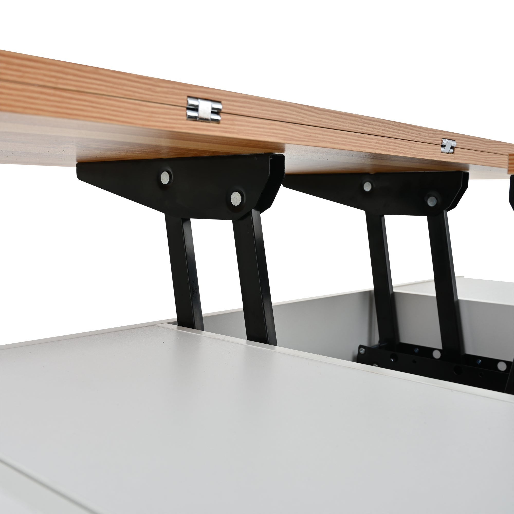 Logidon salontafel Lift Top 100x50 wit houtlook met 4 lades
