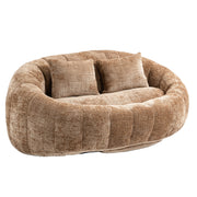 Logidon Zitzakbank Luxe Chenille Koffie Lounge Stoel