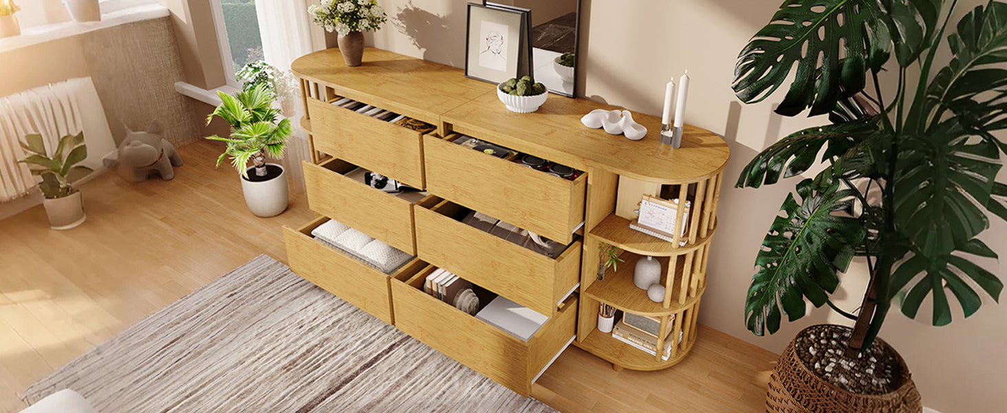 Logidon ladekast 160 cm eiken - Romeins design, 6 laden