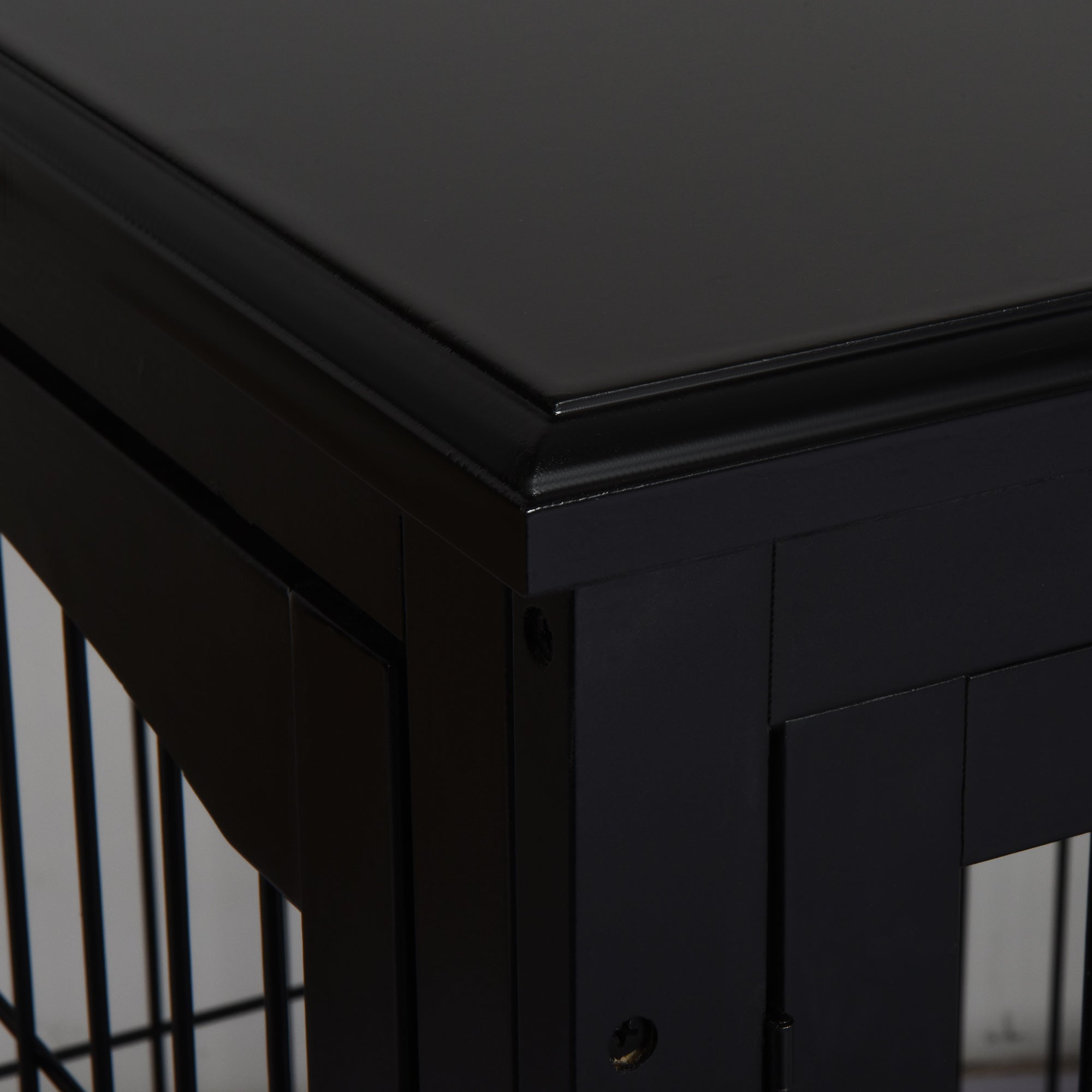 Logidon Hondenkennel met tafelblad 81x58,5x66 cm Zwart