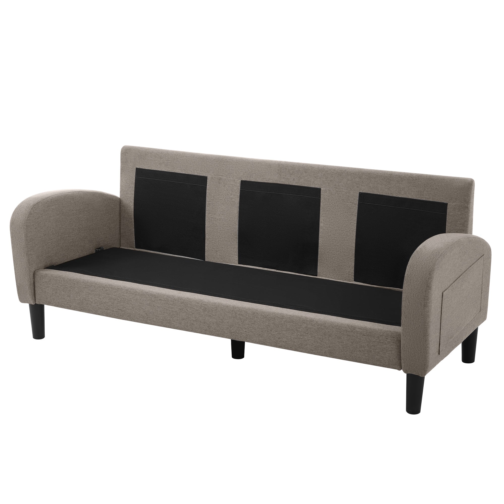 Logidon L-vormige hoekbank met chaise longue 3-zits 185x118x82 cm