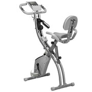 Logidon HOMCOM X-Bike 2-in-1 fietstrainer Opvouwbaar grijs LCD-display