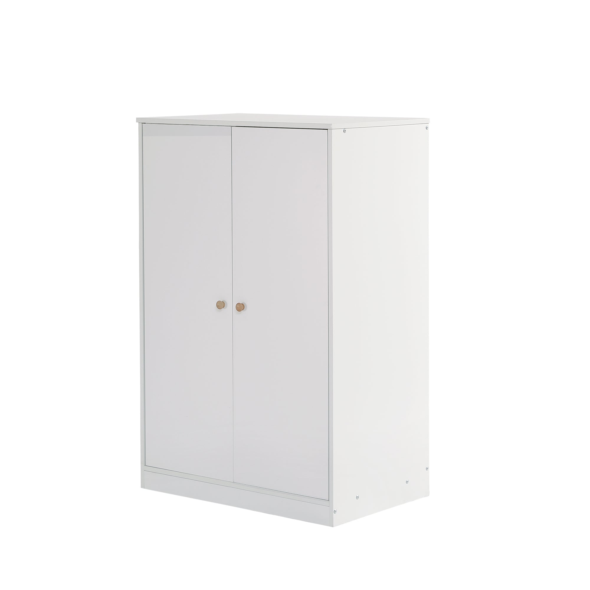 Logidon Small Wardrobe With Rod 2 Doors White MDF